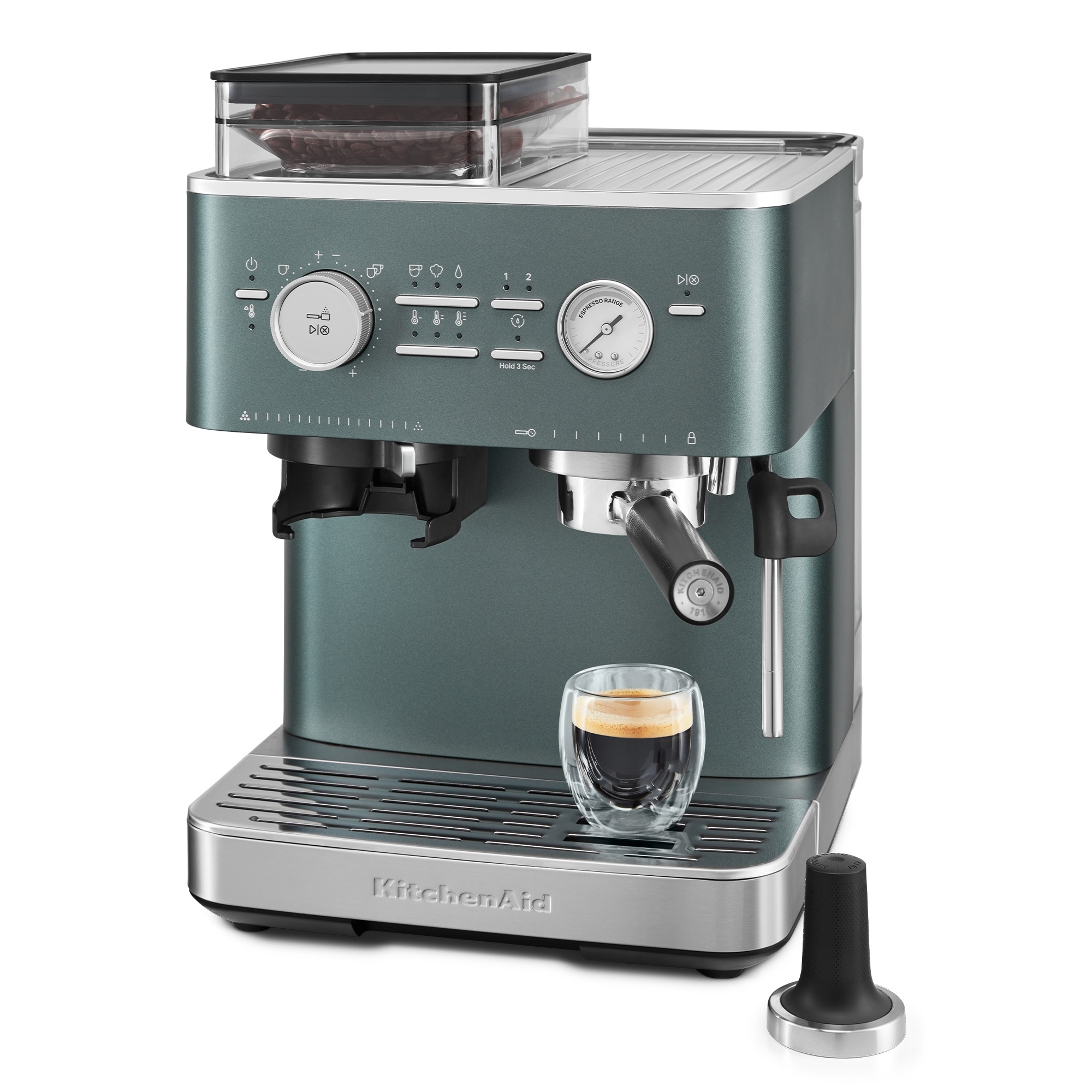KitchenAid - Semi-automatic espresso machine with coffee grinder - Juniper KitchenAid - Semi-automatic espresso machine with coffee grinder - Juniper