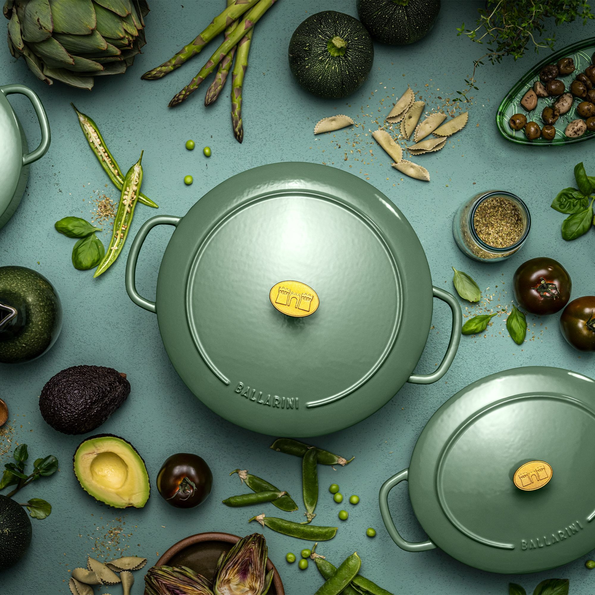 BALLARINI - Cocotte | Bellamonte | round | 20 cm | Green