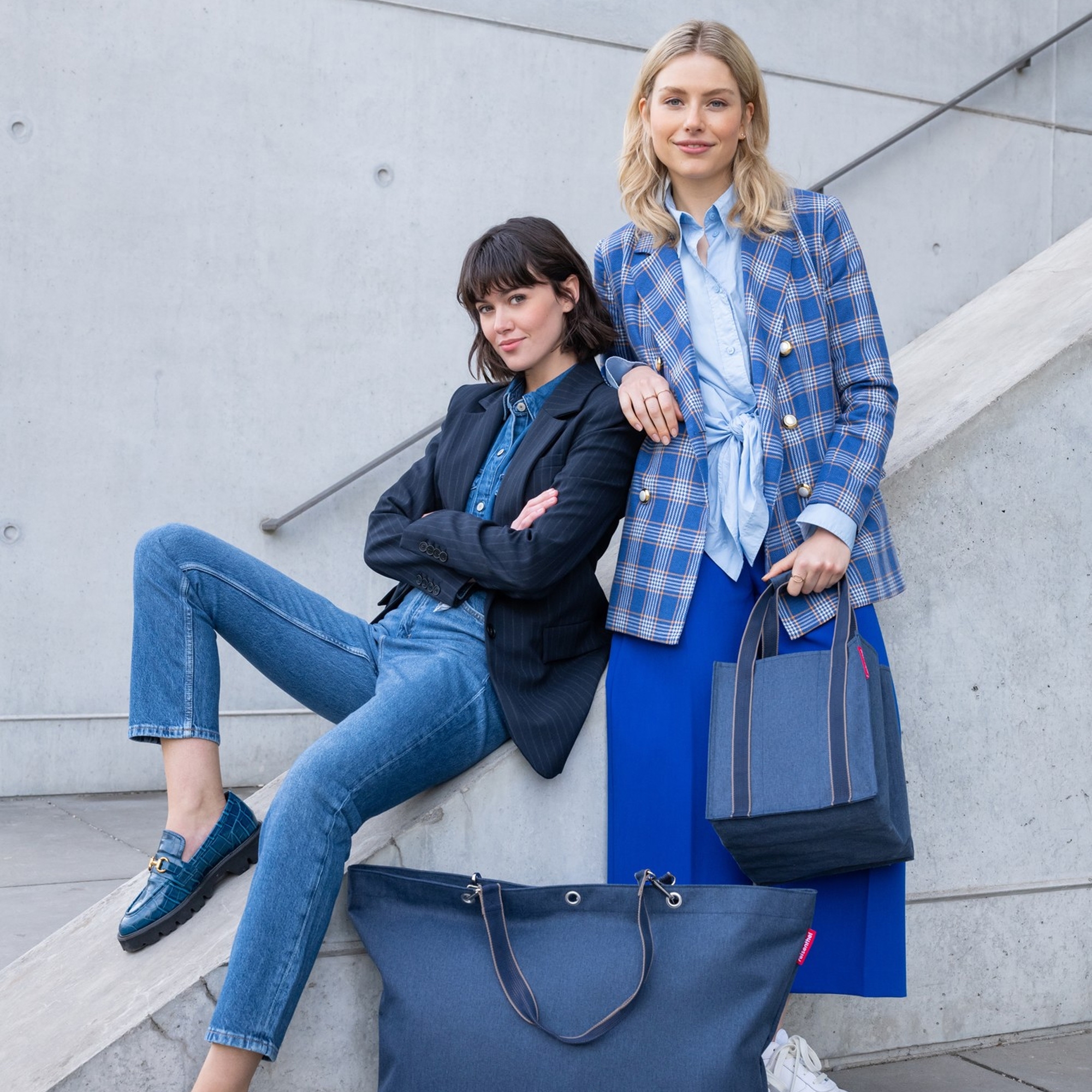 reisenthel - bottlebag - herringbone dark blue reisenthel - bottlebag - herringbone dark blue