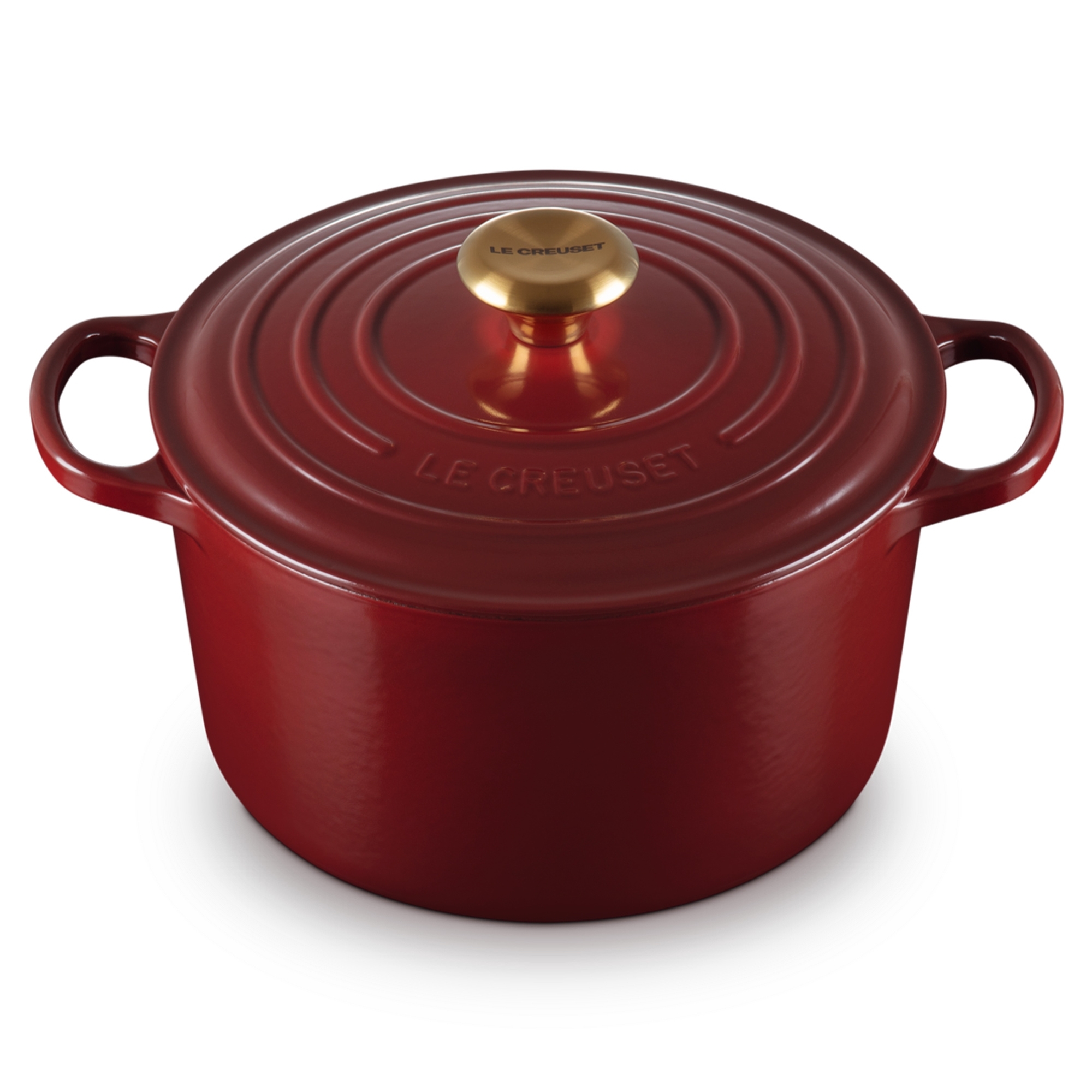 Le Creuset -  Signature Bräter rund 24 cm extra hoch - 5 L