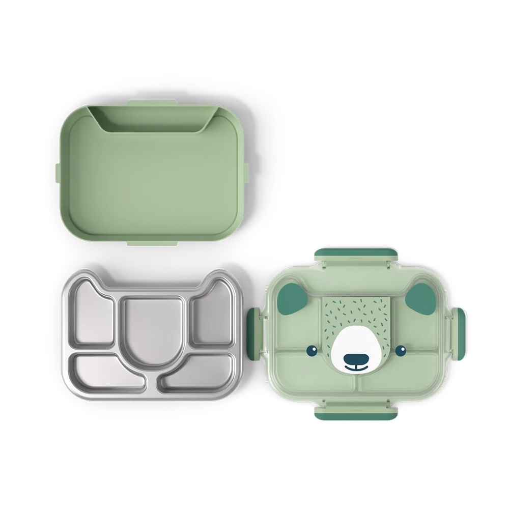 monbento - children's lunch box MB Wonder, Green Bear