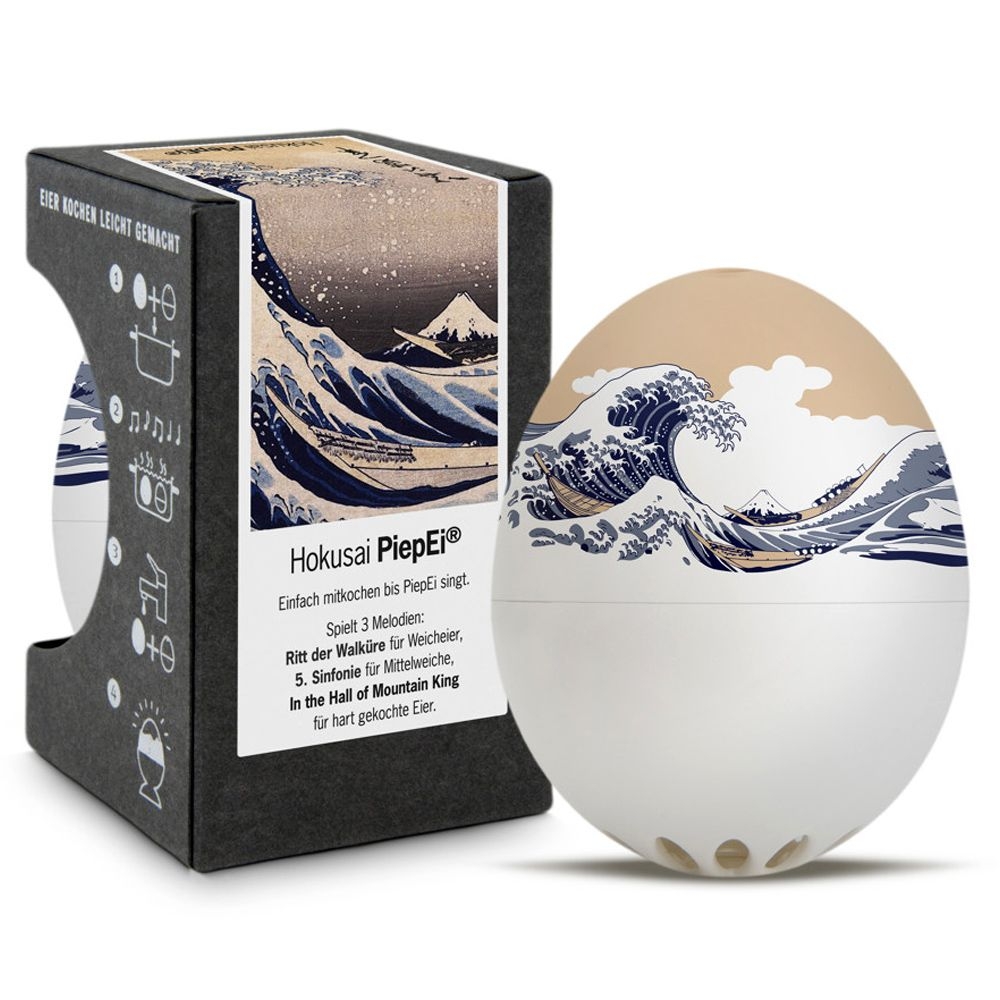 Brainstream Piepei Hokusai egg timer with wave design