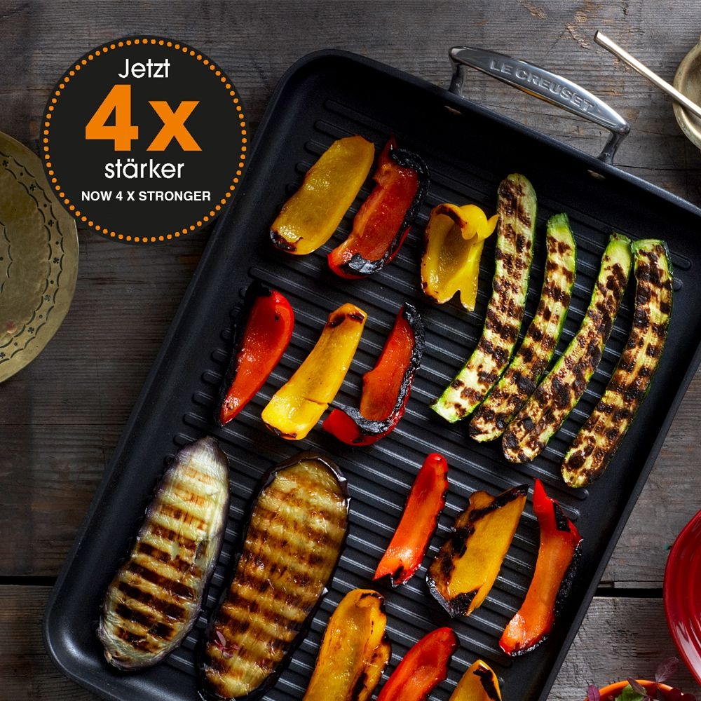 Le Creuset - Aluminium Grillplatte 34x25 cm - Antihaft Le Creuset - Aluminium Grillplatte 34x25 cm - Antihaft
