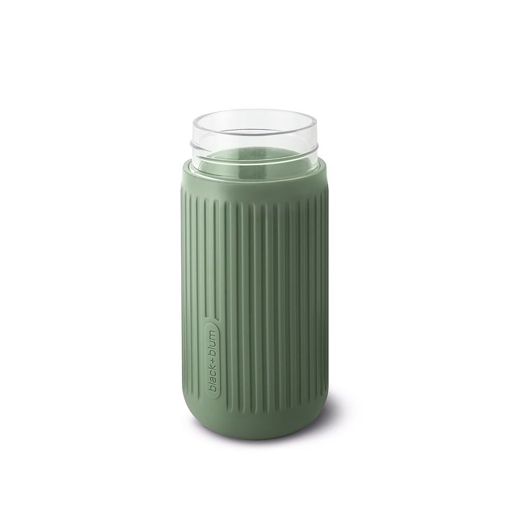black+blum - Glas To-Go Becher, 340 ml