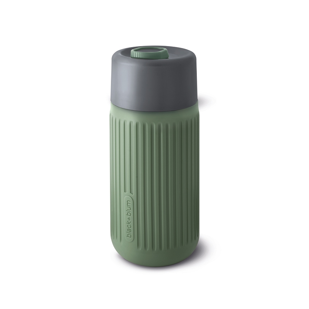 black+blum - Glas To-Go Becher, 340 ml