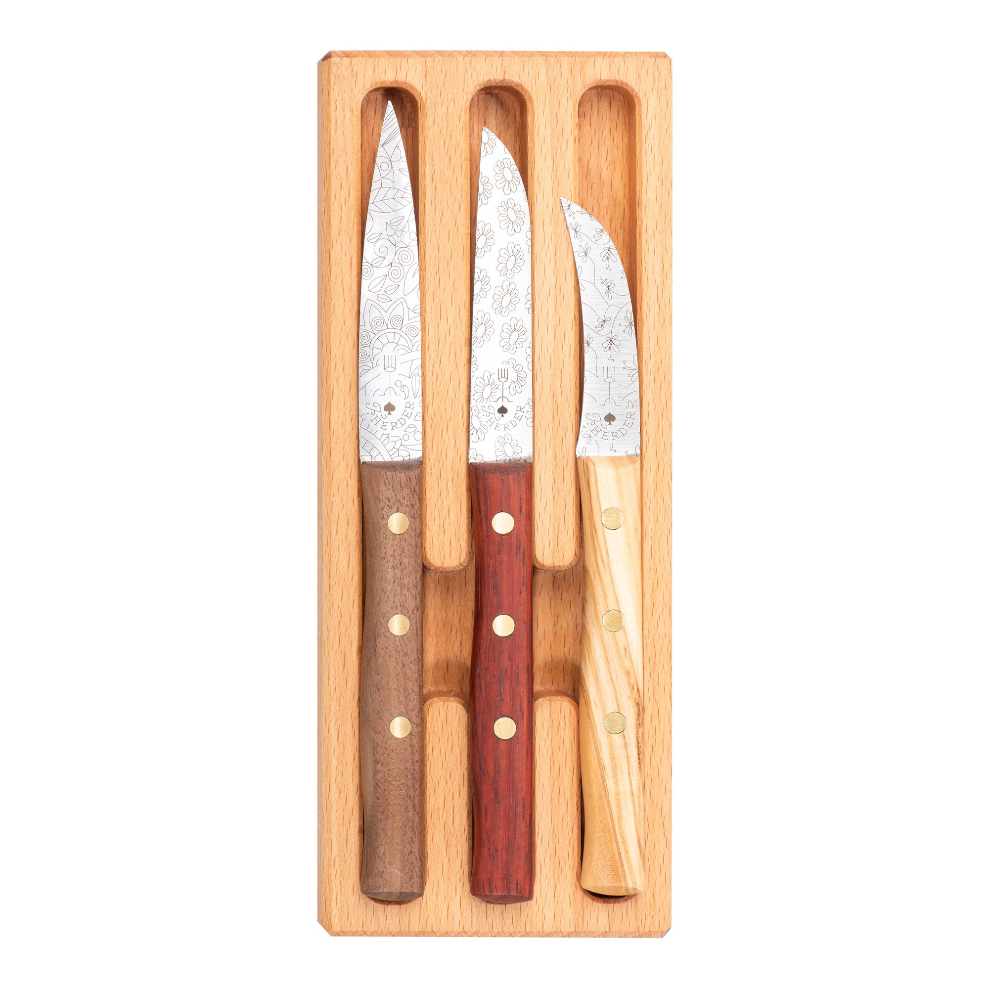 Friedr. Herder - knife set of 3 mix Friedr. Herder - knife set of 3 mix