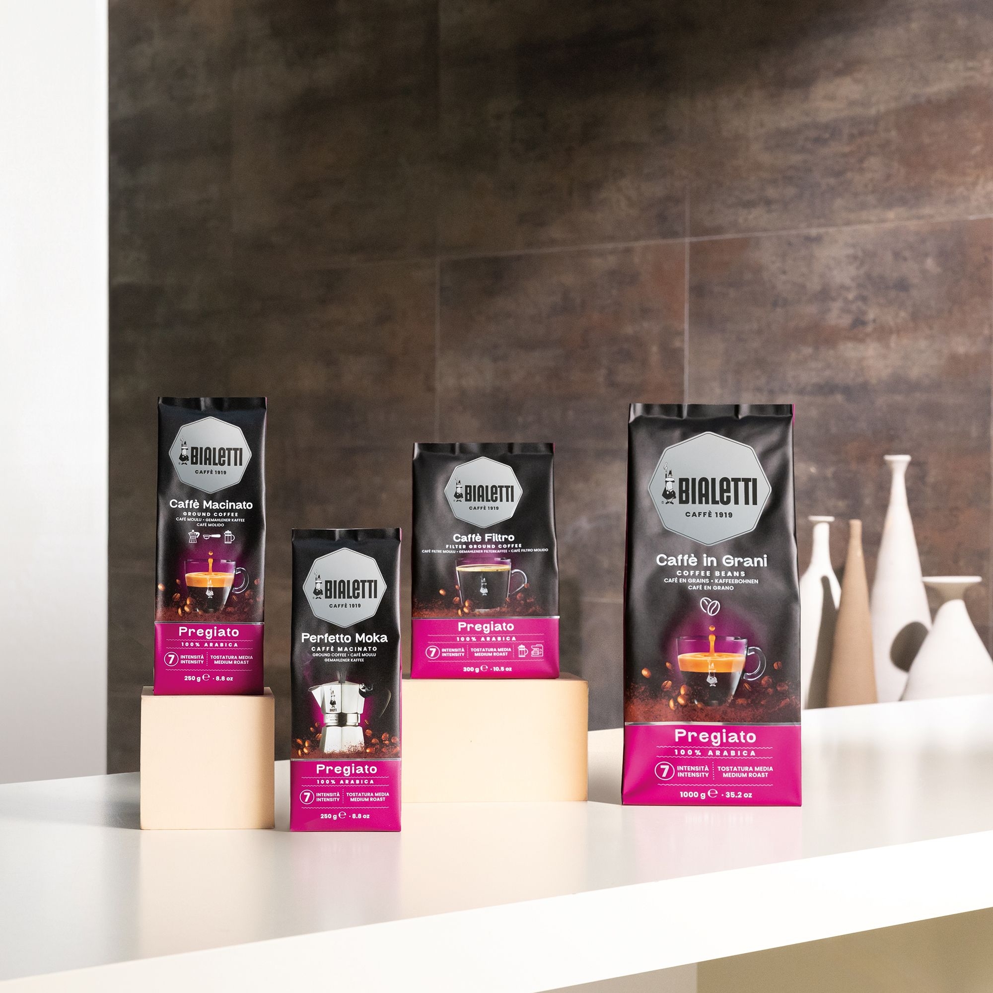 Bialetti - Caffè Filtro Pregiato, Kaffee gemahlen für French Press, 300g