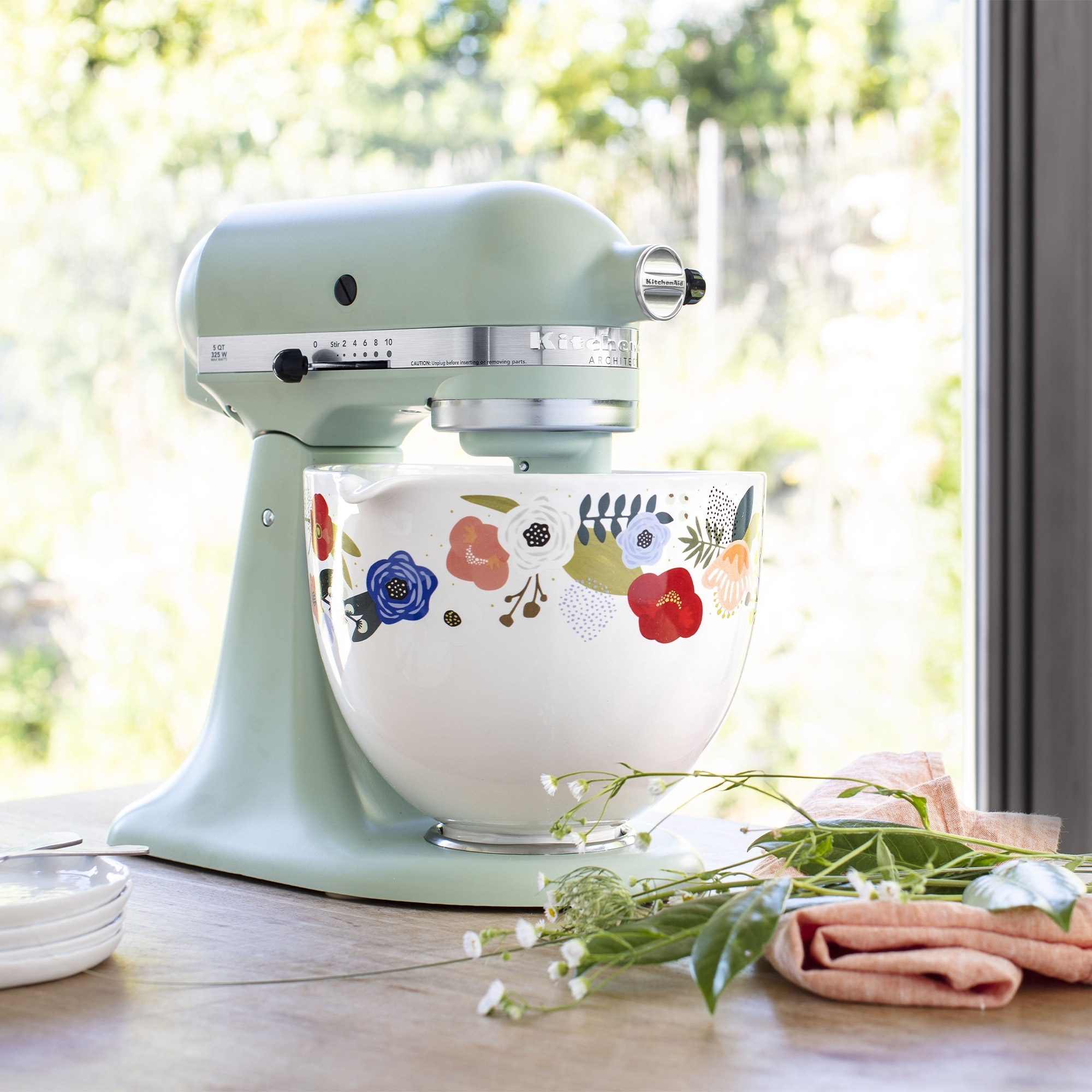 KitchenAid - Ceramic Bowl 4,7 L - Scandi Floral
