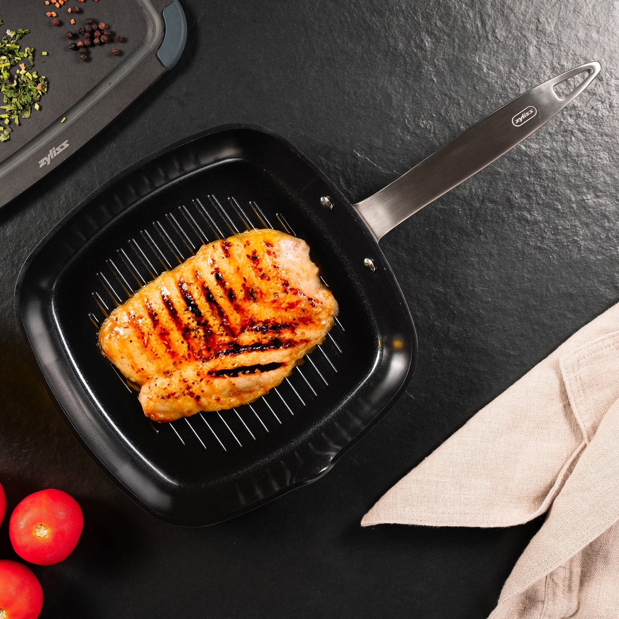 ZYLISS - Square Grill Pan 26 cm | Ultimate Pro Ceramic