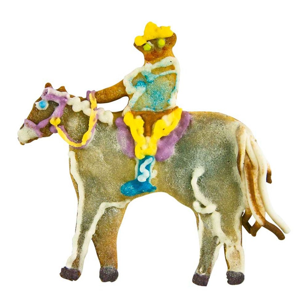 Städter - Ausstecher Reiter mit Pferd / Cowboy - 8 cm