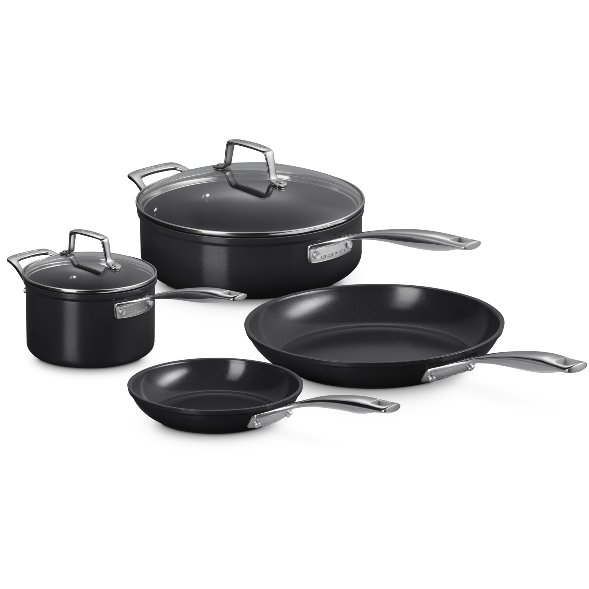 Le Creuset - Essential Ceramic Non-Stick 4-Piece Cookware Set