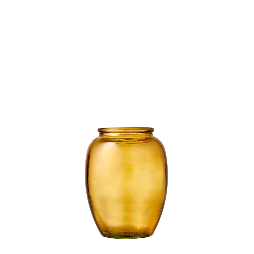 Bitz - Kusintha Vase - 13cm -  amber
