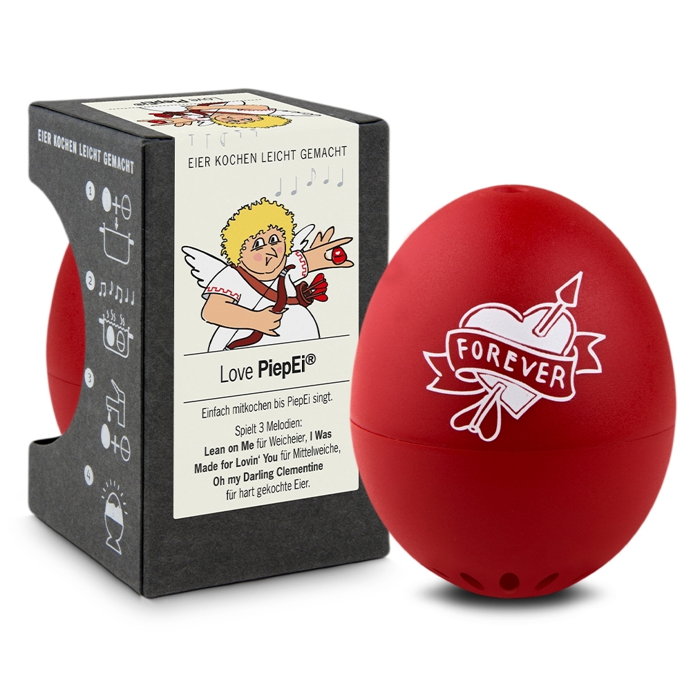 Rotes Love PiepEi Forever mit Verpackung