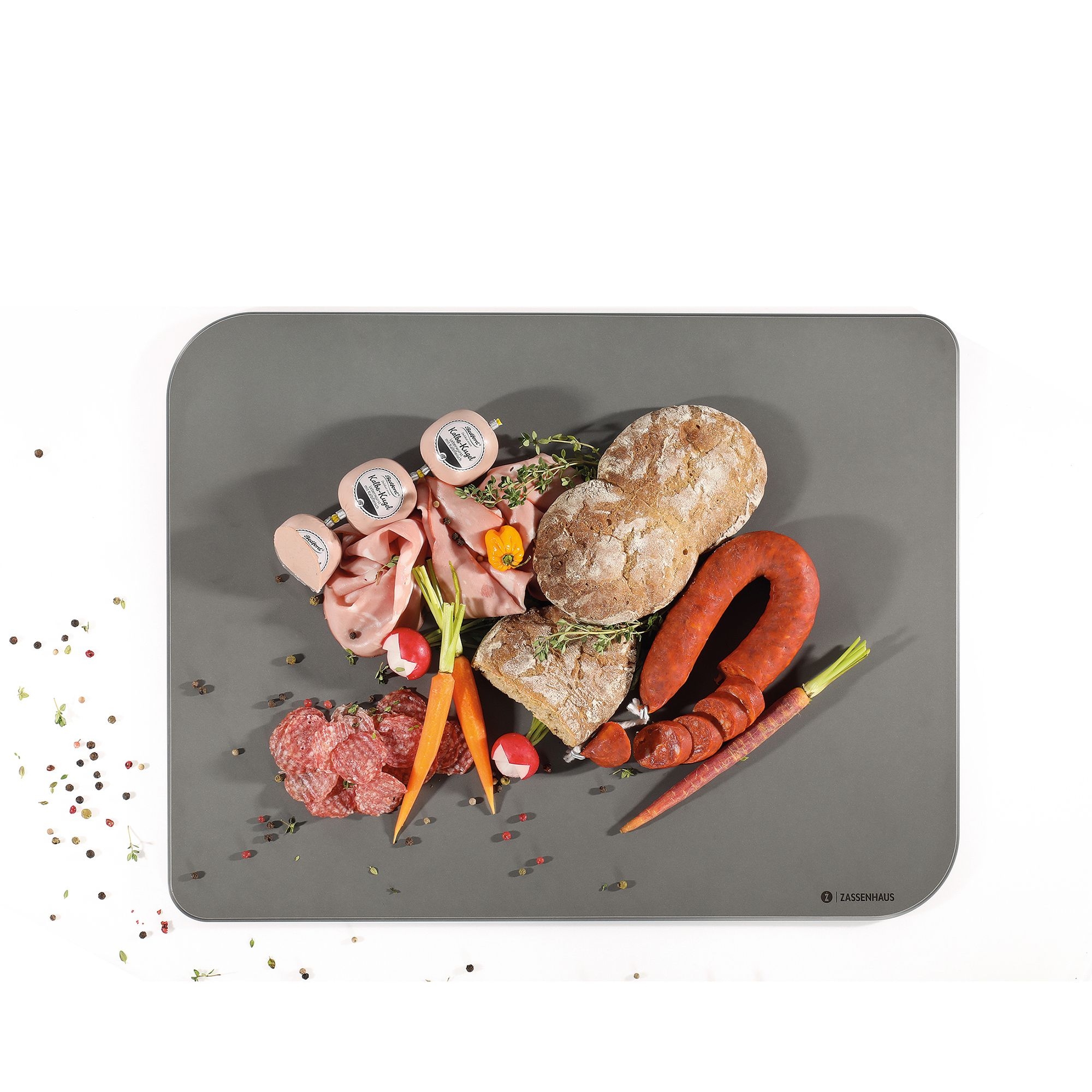 Grey Zassenhaus COMFORT XPLUS cutting board 49.5x38 cm