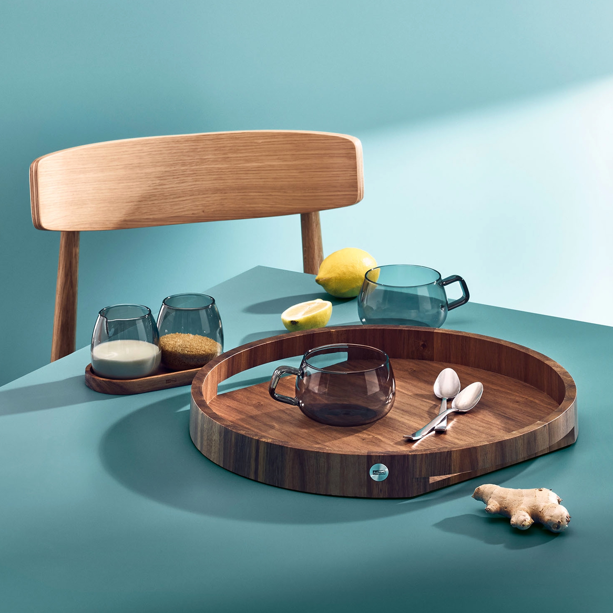 AdHoc - Aura Serving Tray - Ø 40 cm | Natural