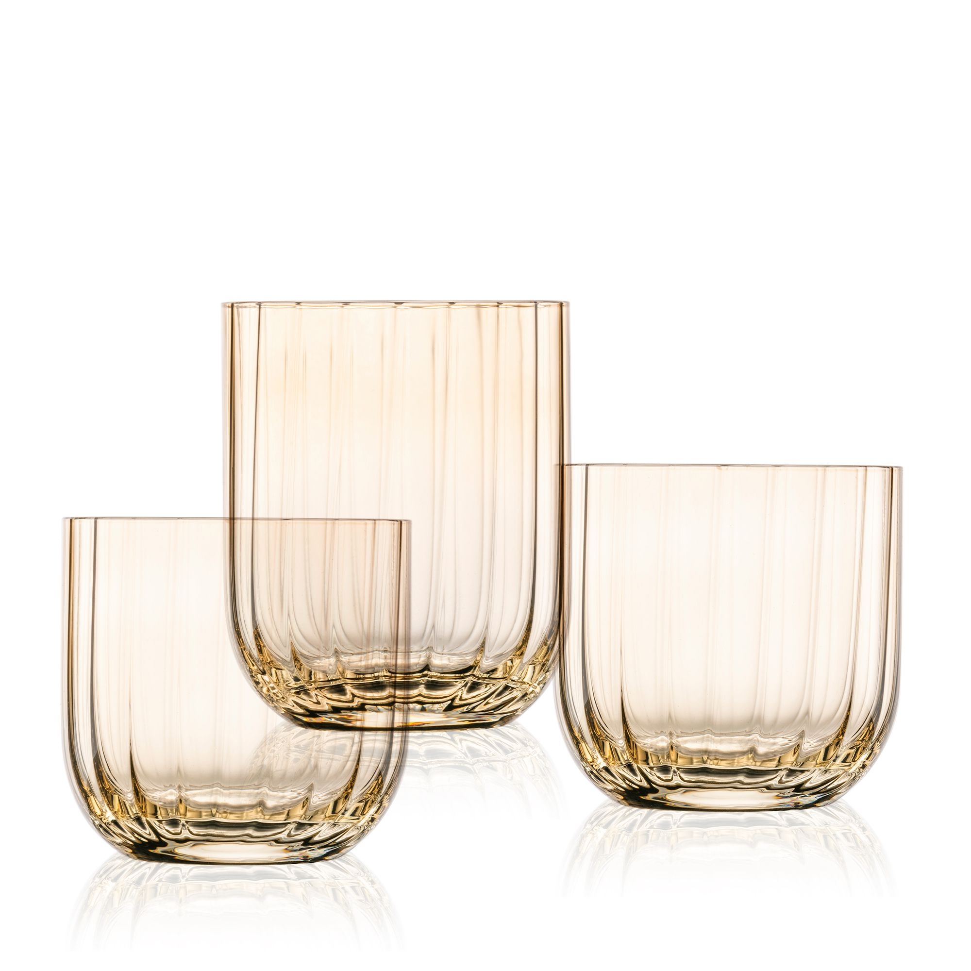 Zwiesel Glas - Vase+Windlicht-Set Dialogue - Taupe