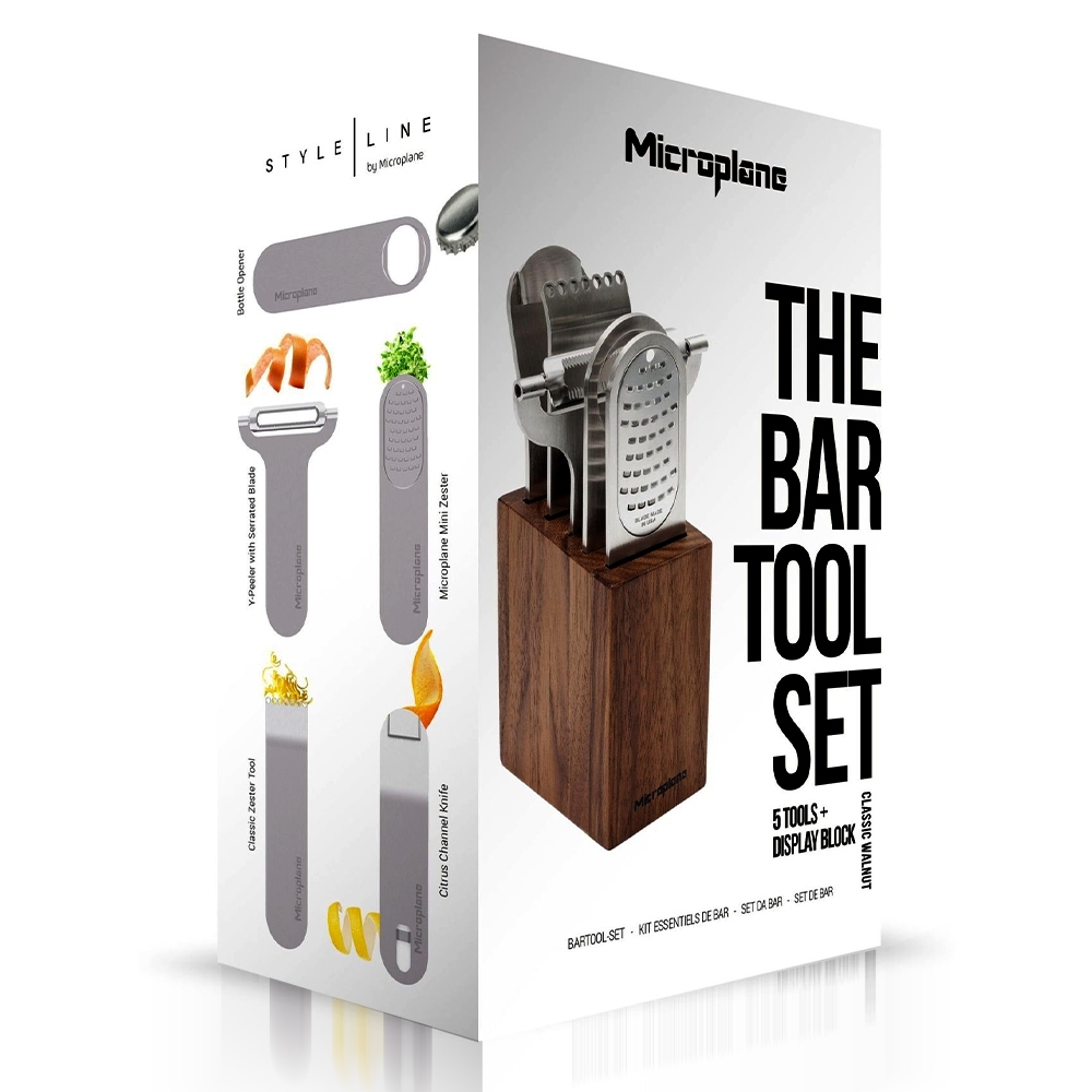 Microplane – Bar Tool Set, 5-piece | Walnut