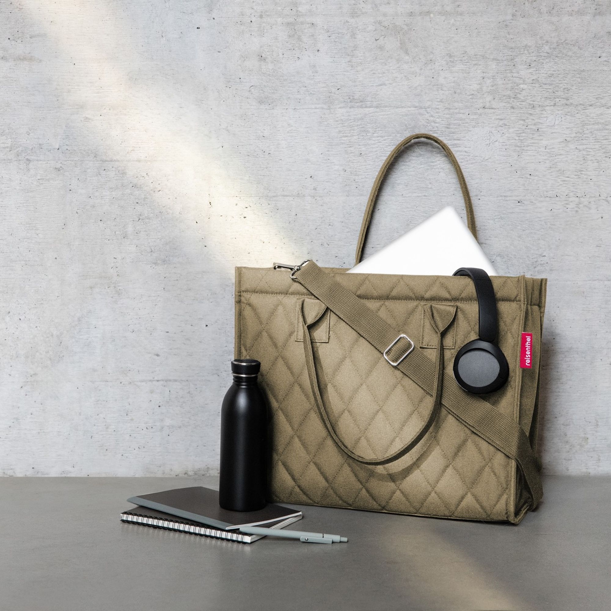 reisenthel - daily shopper business - rhombus olive