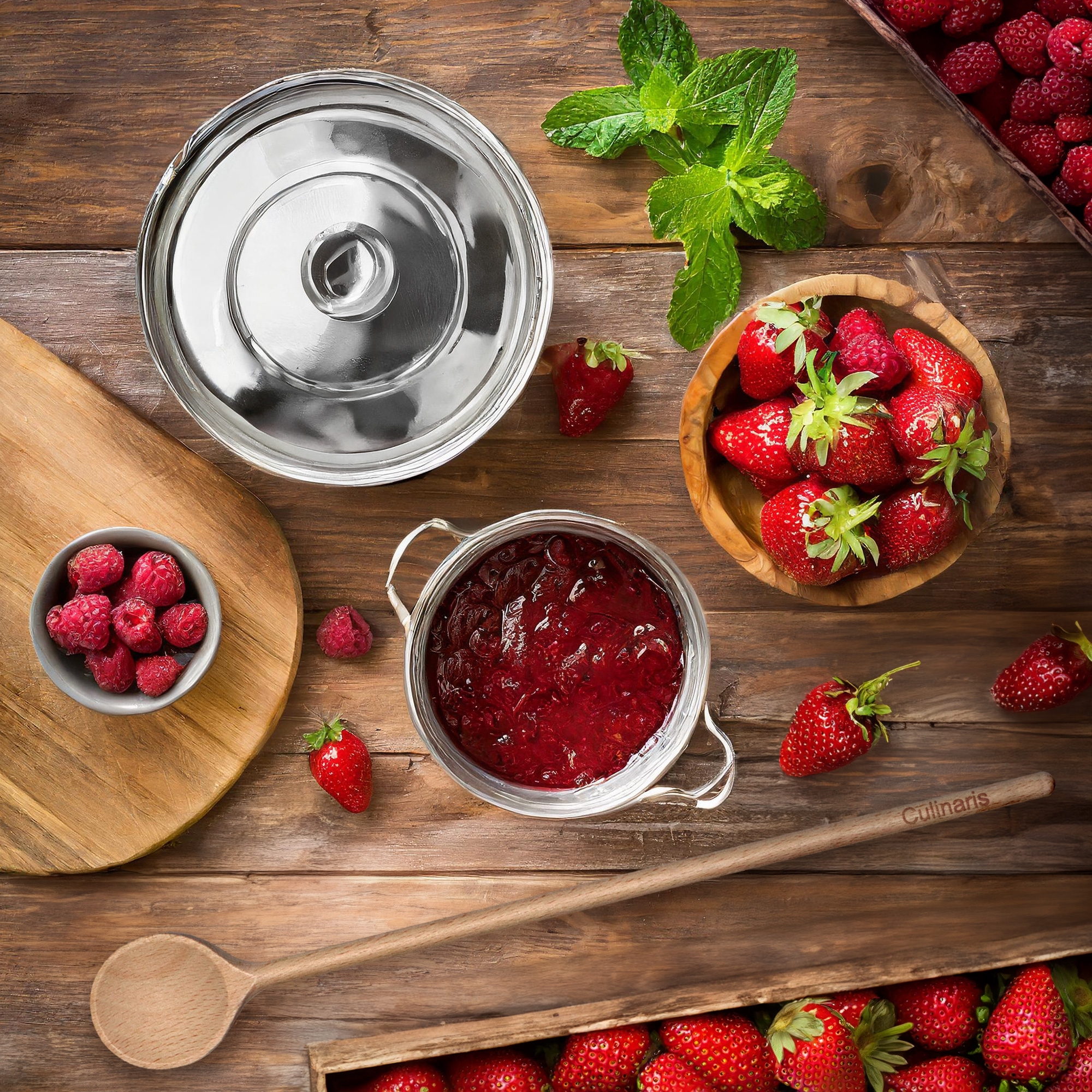 Round cooking spoon - beech wood - 40 cm | Culinaris Round cooking spoon - beech wood - 40 cm | Culinaris