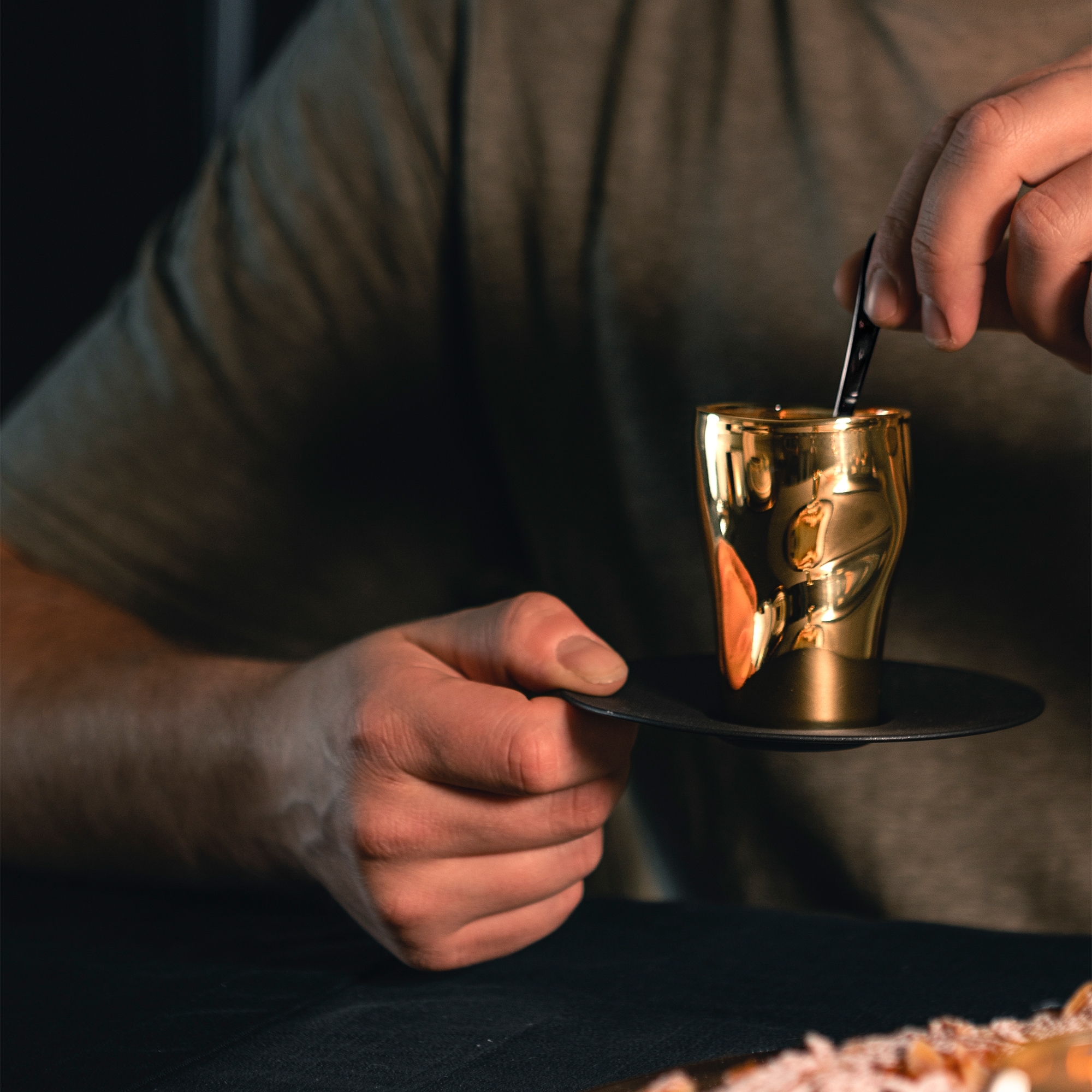 Eisch – Espresso Set UNIK, gold/black