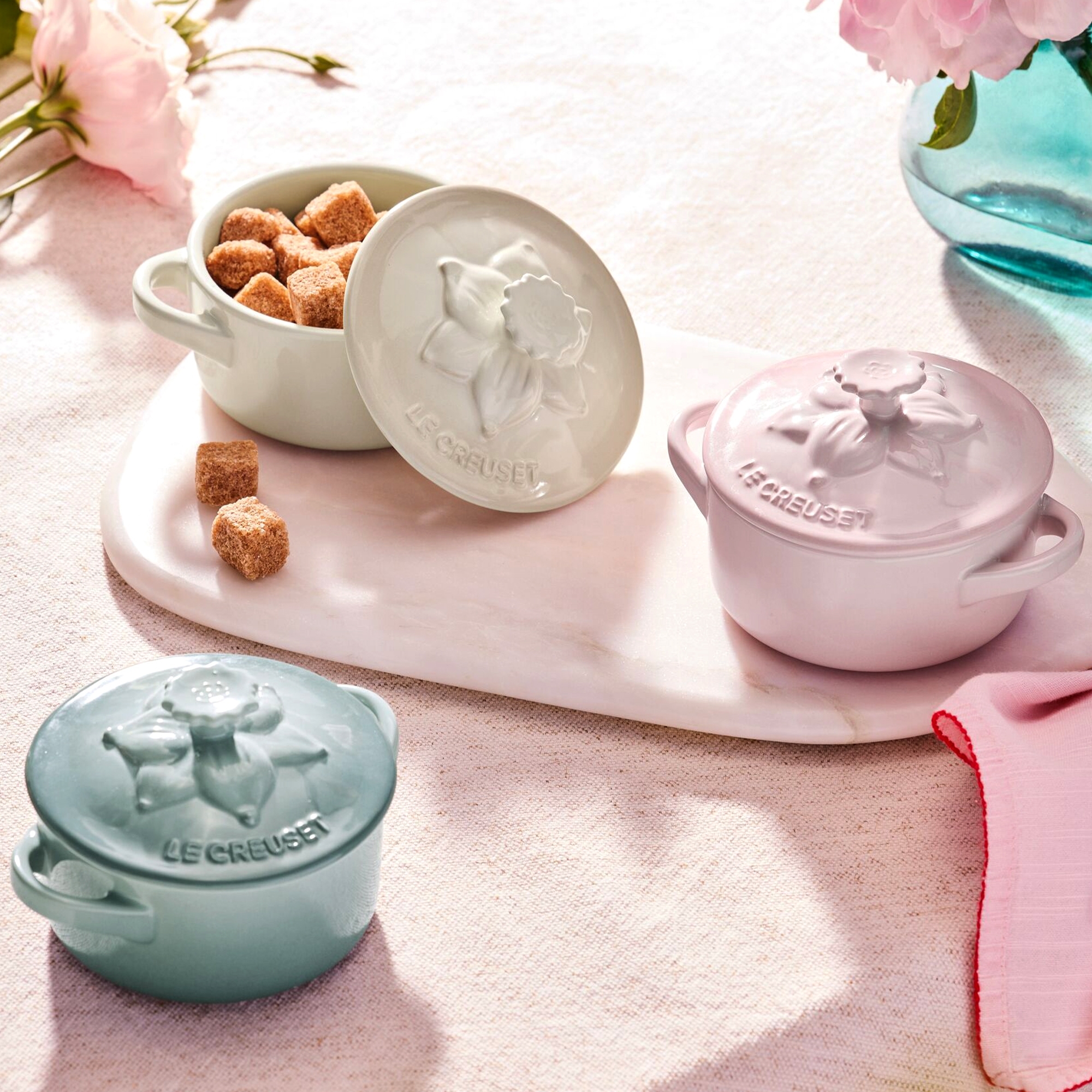 Le Creuset - Mini Cocotte - rund 250 ml - Jardin - Meringue