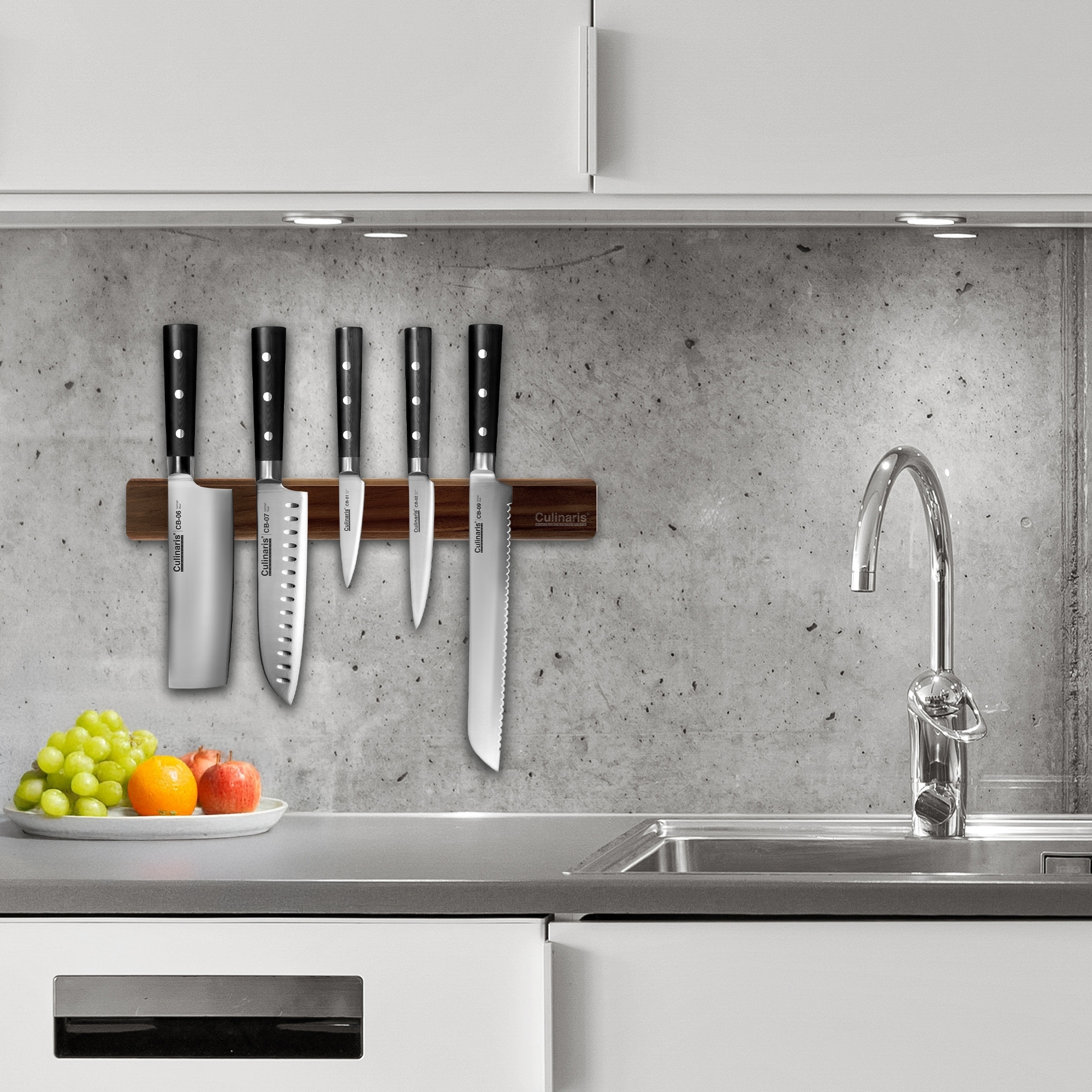 Magnetic strip - Walnat, 50 cm - CB-15  | Culinaris