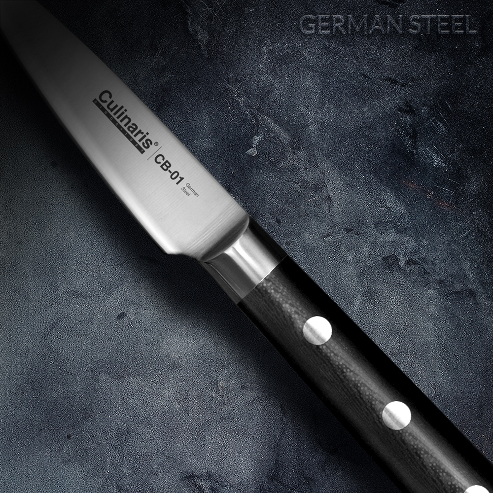 Culinaris Black Series 10 cm paring knife steel blade