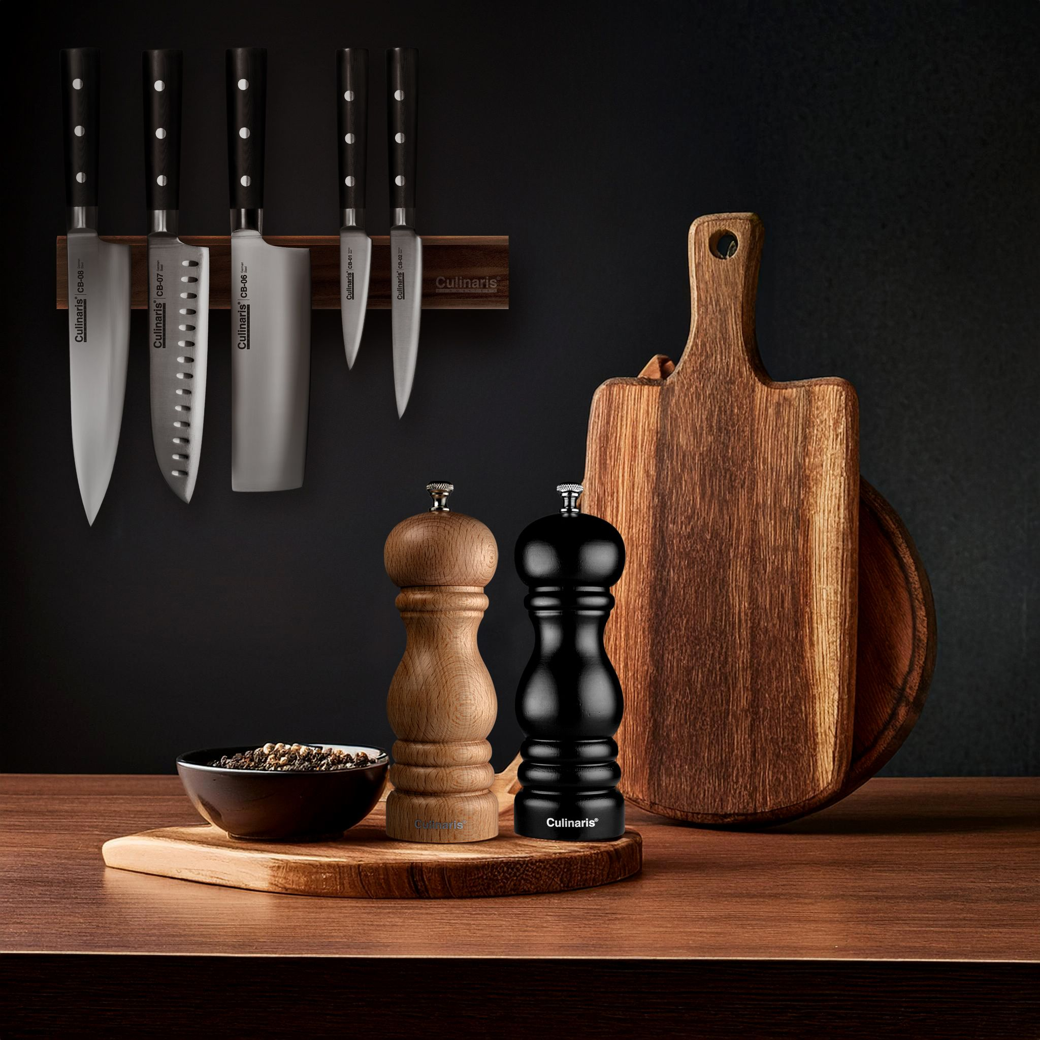 Pepper & Salt mill set - Molina - 18 cm - | Culinaris