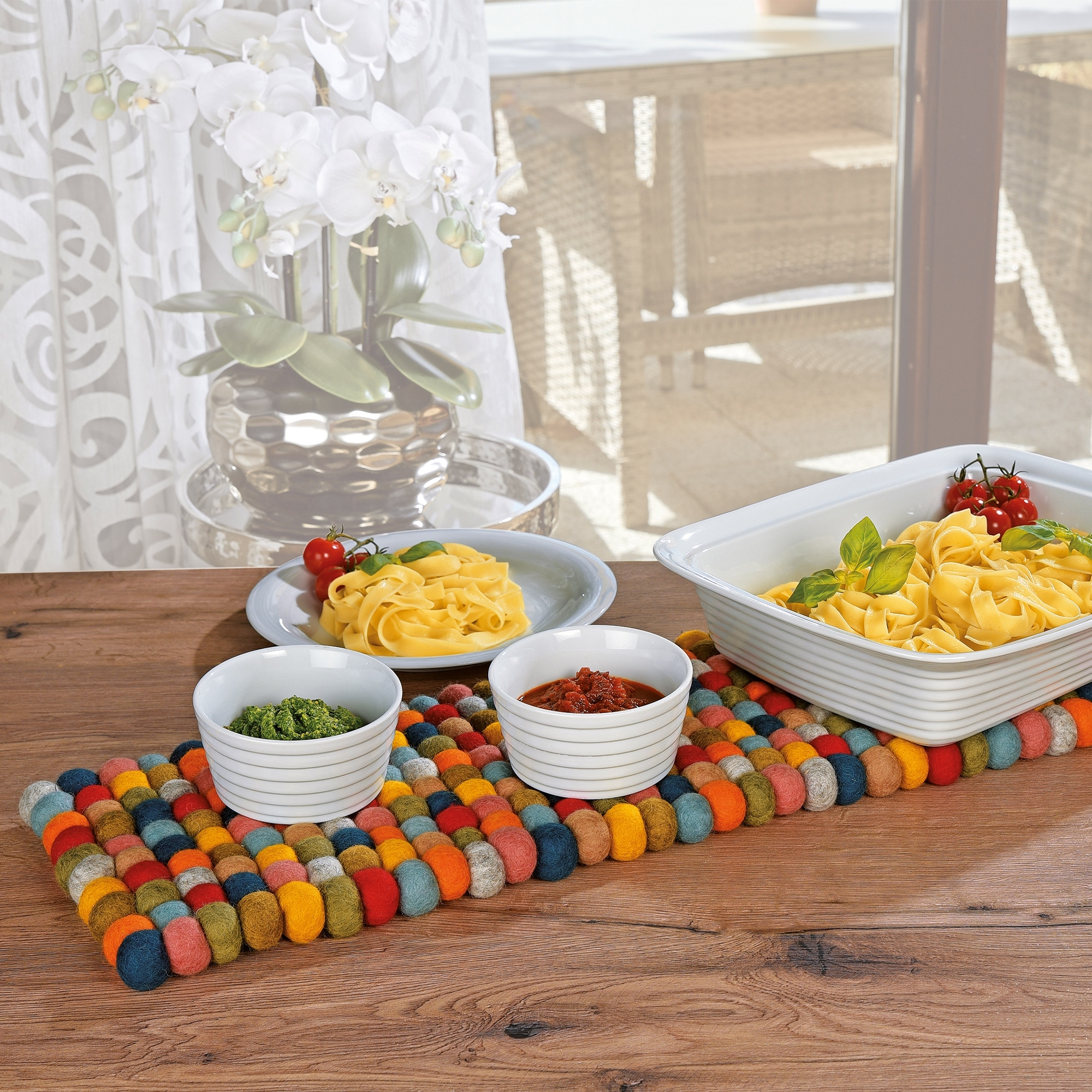 Cilio - table runner LANA COLORE - rectangular