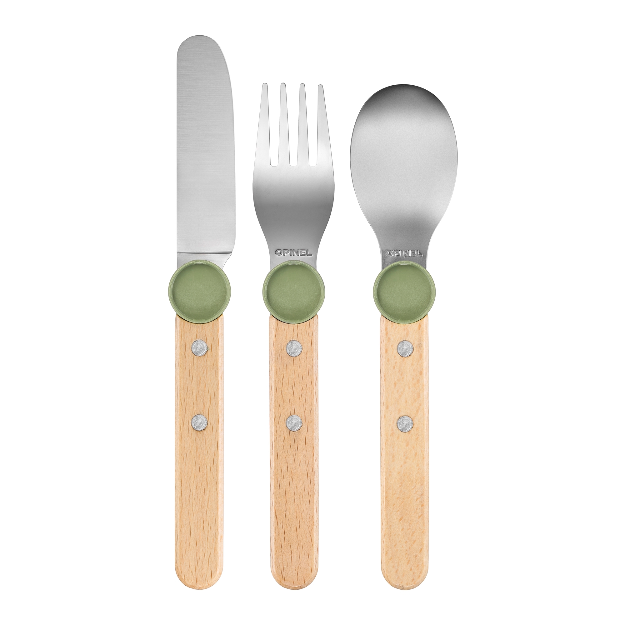 Opinel - Kinderbesteck-Set - LE PETIT GOURMET - Olivgrün
