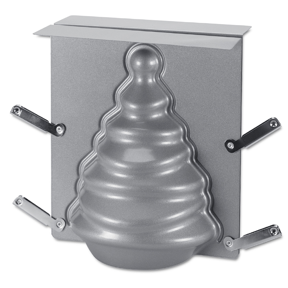 Städter - We-Love-Baking Tanne - 19 x 21 x 13 cm Silber - 3D-Backform
