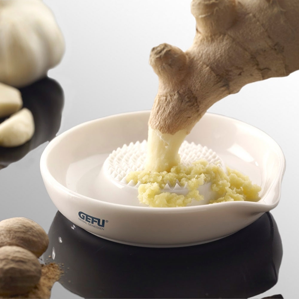 Gefu - Ginger grater PURO, round ceramic Gefu - Ginger grater PURO, round ceramic