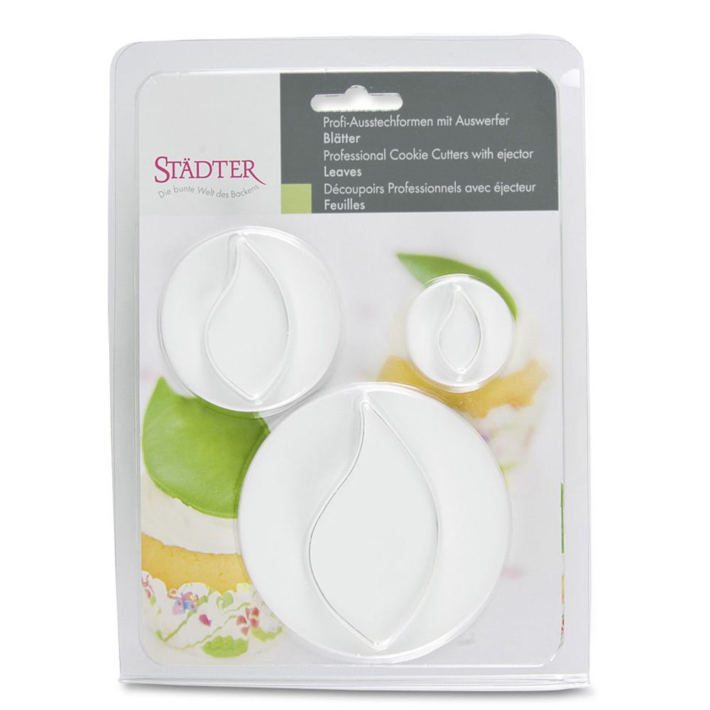 Städter - Professional cutter Leaves - 25 / 50 / 80 mm - Set, 3 pieces
