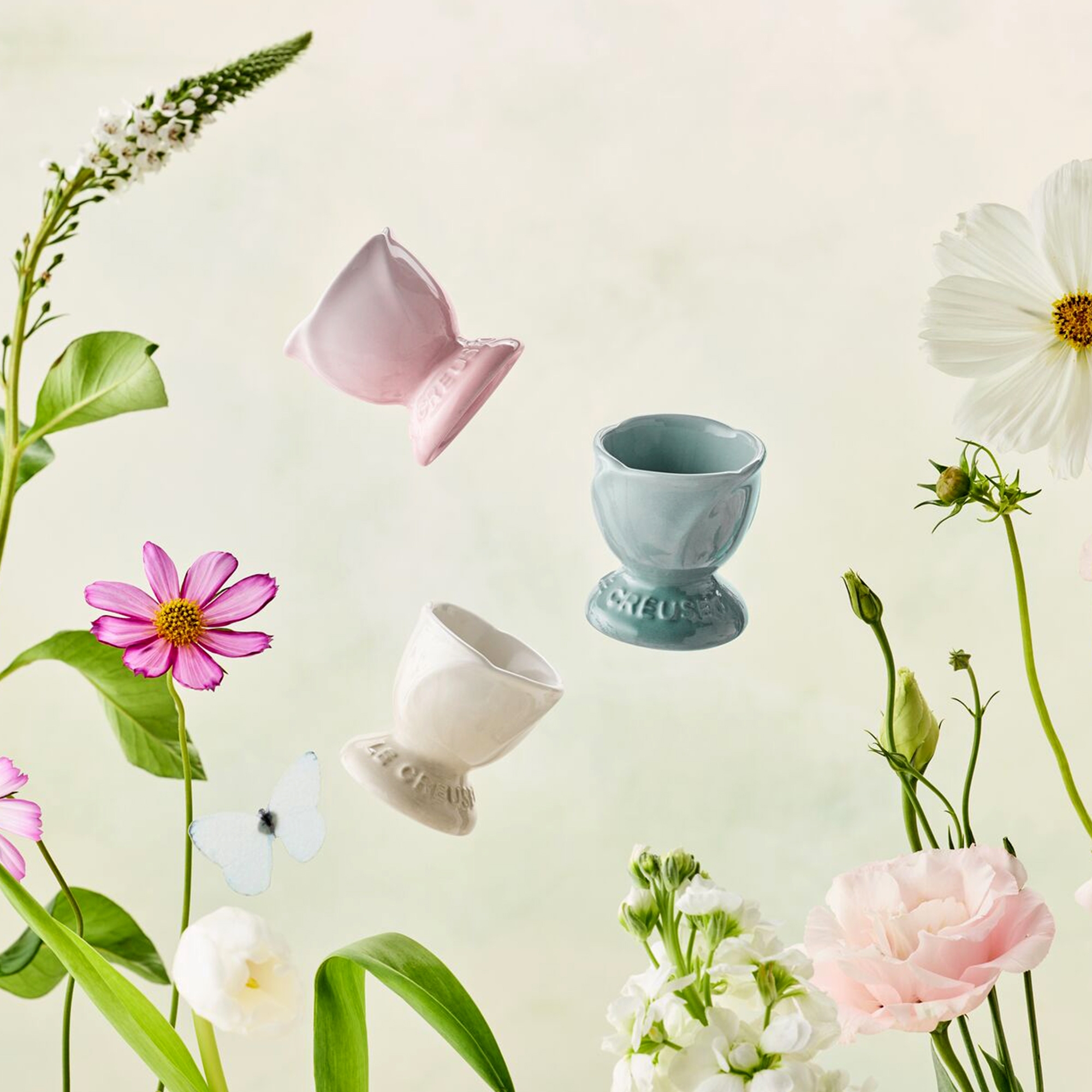 Le Creuset - 2er Set Eierbecher - Jardin - Shell Pink Le Creuset - 2er Set Eierbecher - Jardin - Shell Pink