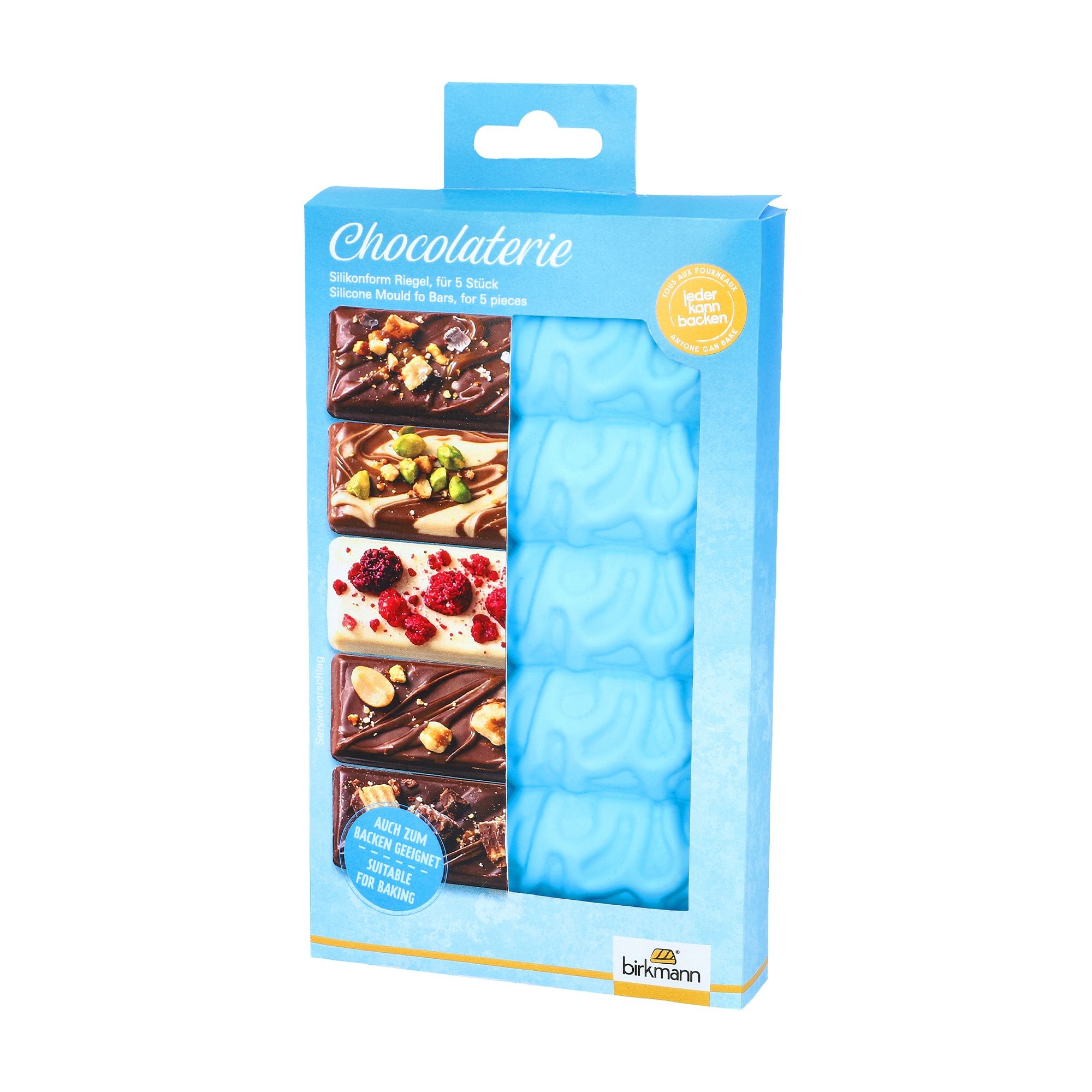 Birkmann - Silicone Mould for chocolate bars - 5 pieces