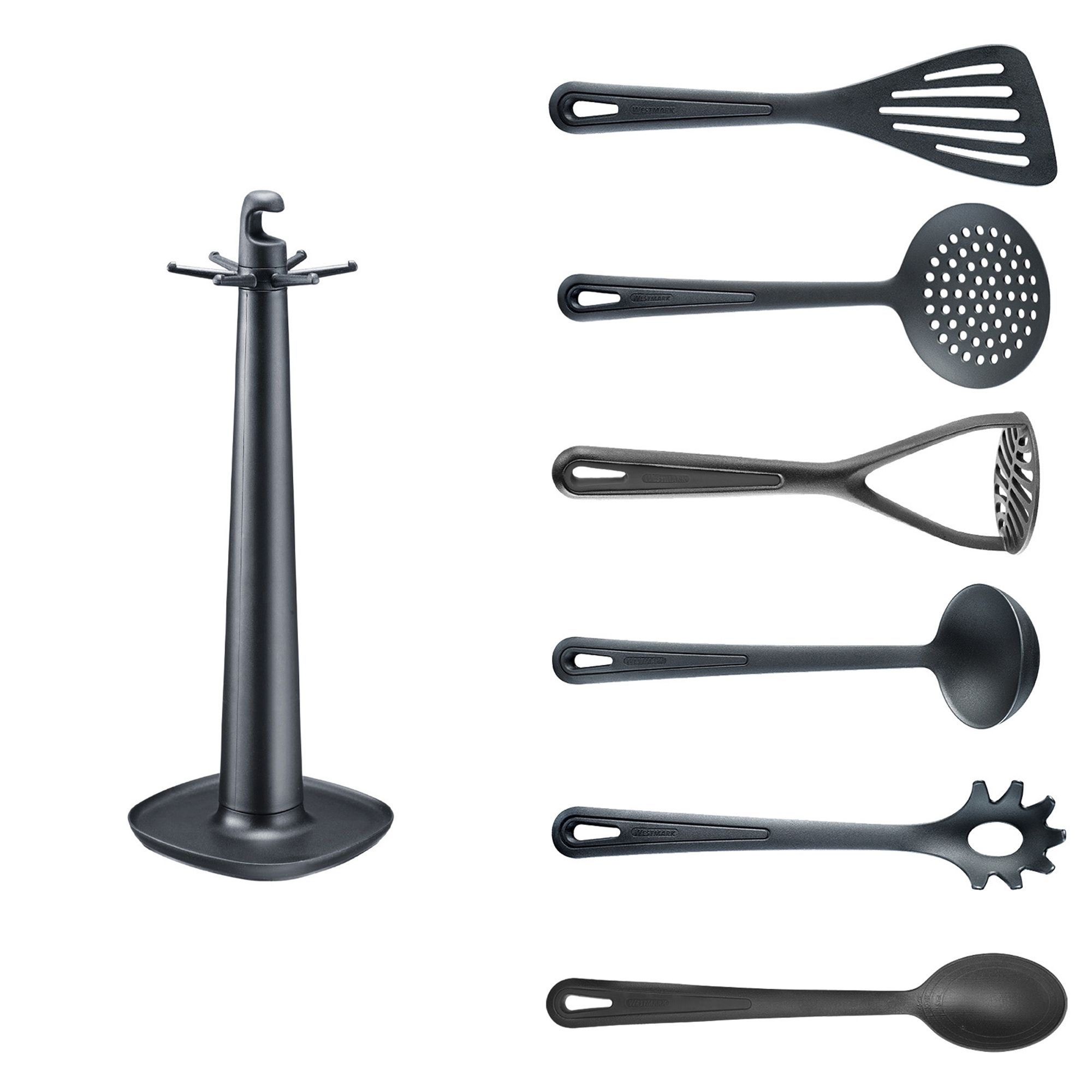 Westmark rotating stand with 6 Gentle kitchen utensils set