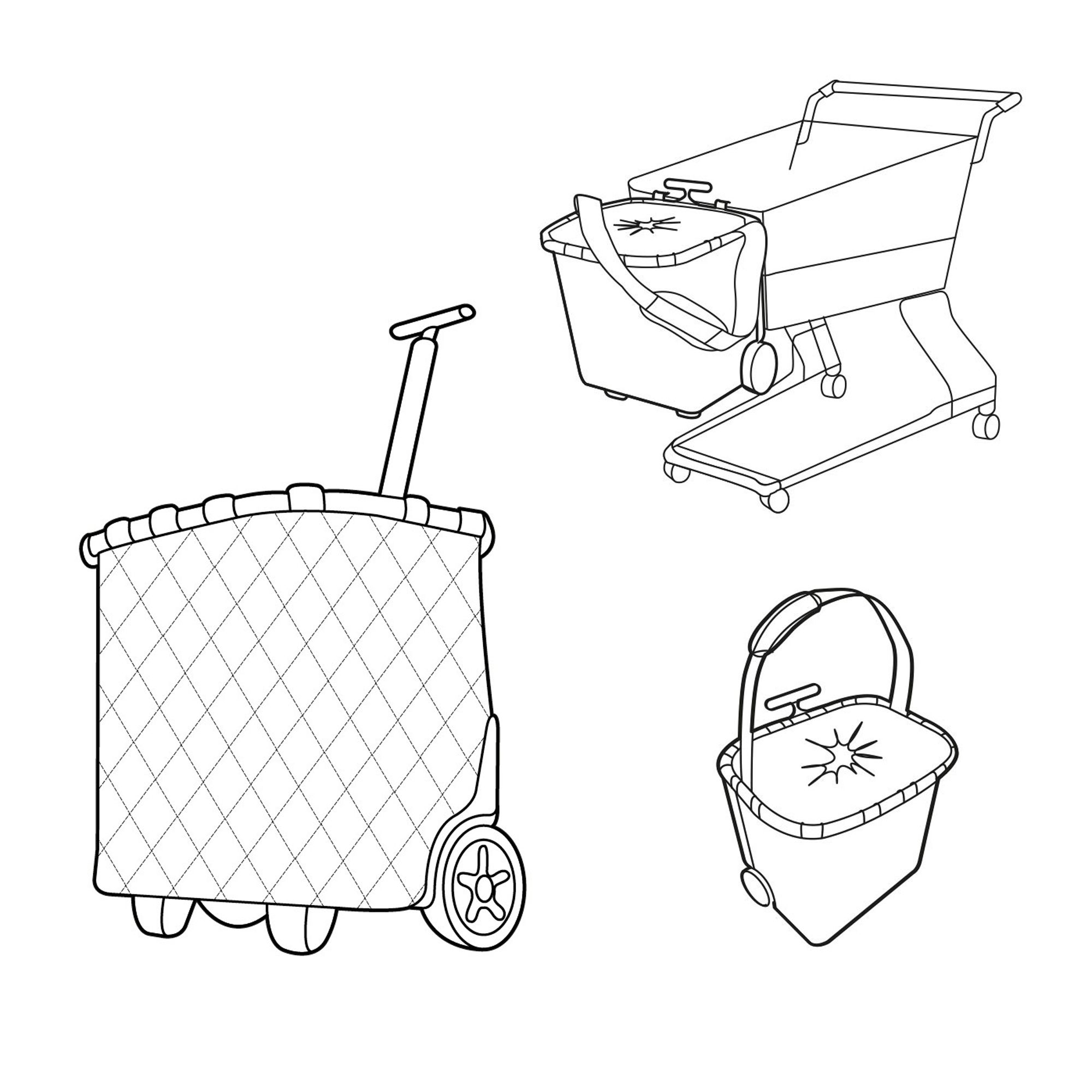 reisenthel - carrycruiser - frame rhombus midnight gold reisenthel - carrycruiser - frame rhombus midnight gold