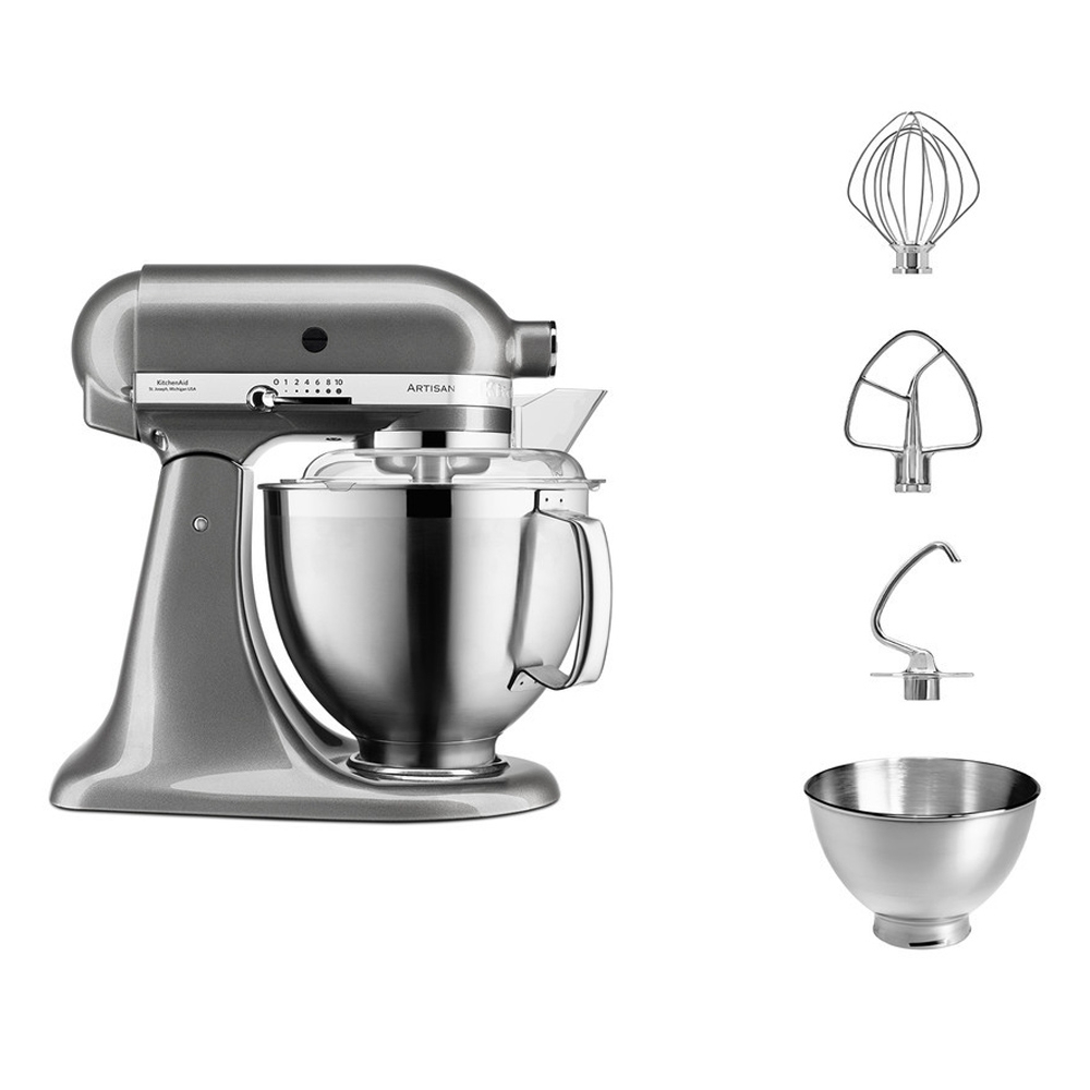 KitchenAid - Artisan Stand Mixer 5KSM185PS - Set - Medallion Silver