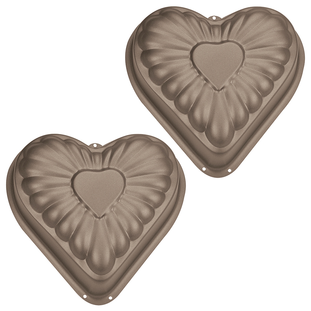 Städter - Cake mould Heart - 8 x 3,5 cm - Mini - 2 Pieces - 100 ml