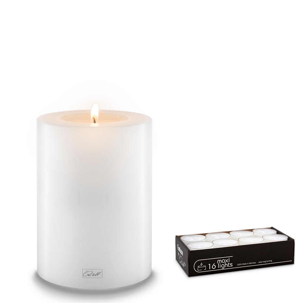 Qult Farluce Trend - Tealight Candle Holder white Ø 10 cm