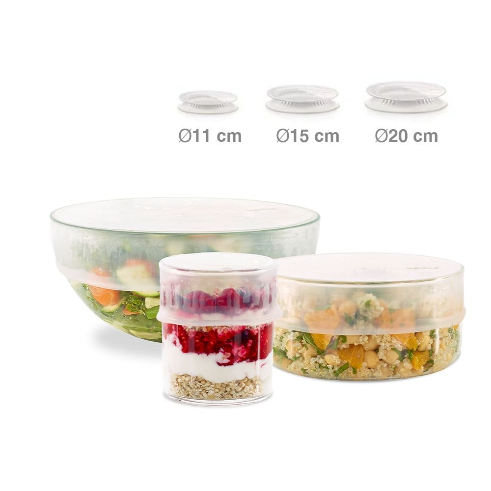 Lékué - silicone lids, set of 3