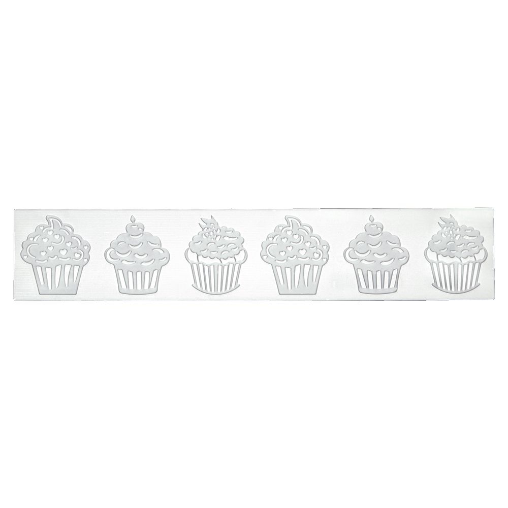 Städter - Cake lace mould Cupcake - 39,5 x 7,5 cm - Silicone