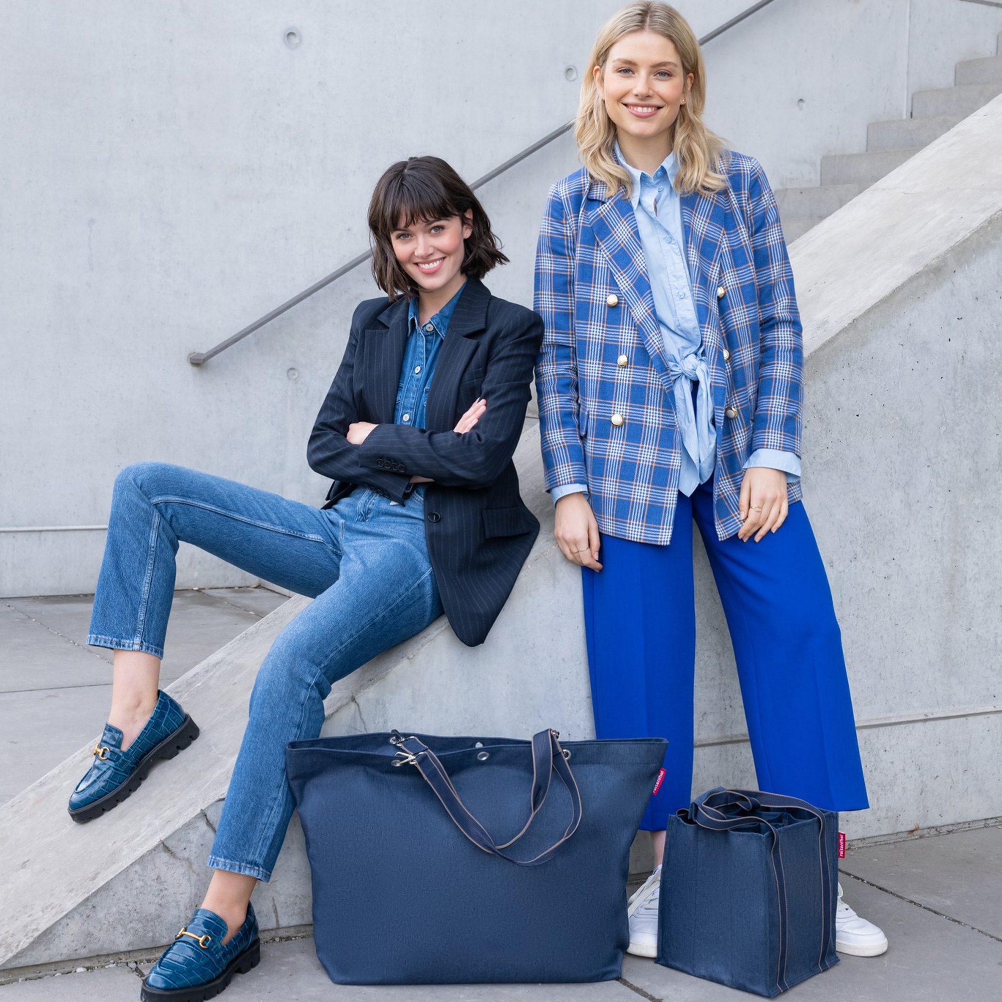 reisenthel - bottlebag - herringbone dark blue reisenthel - bottlebag - herringbone dark blue