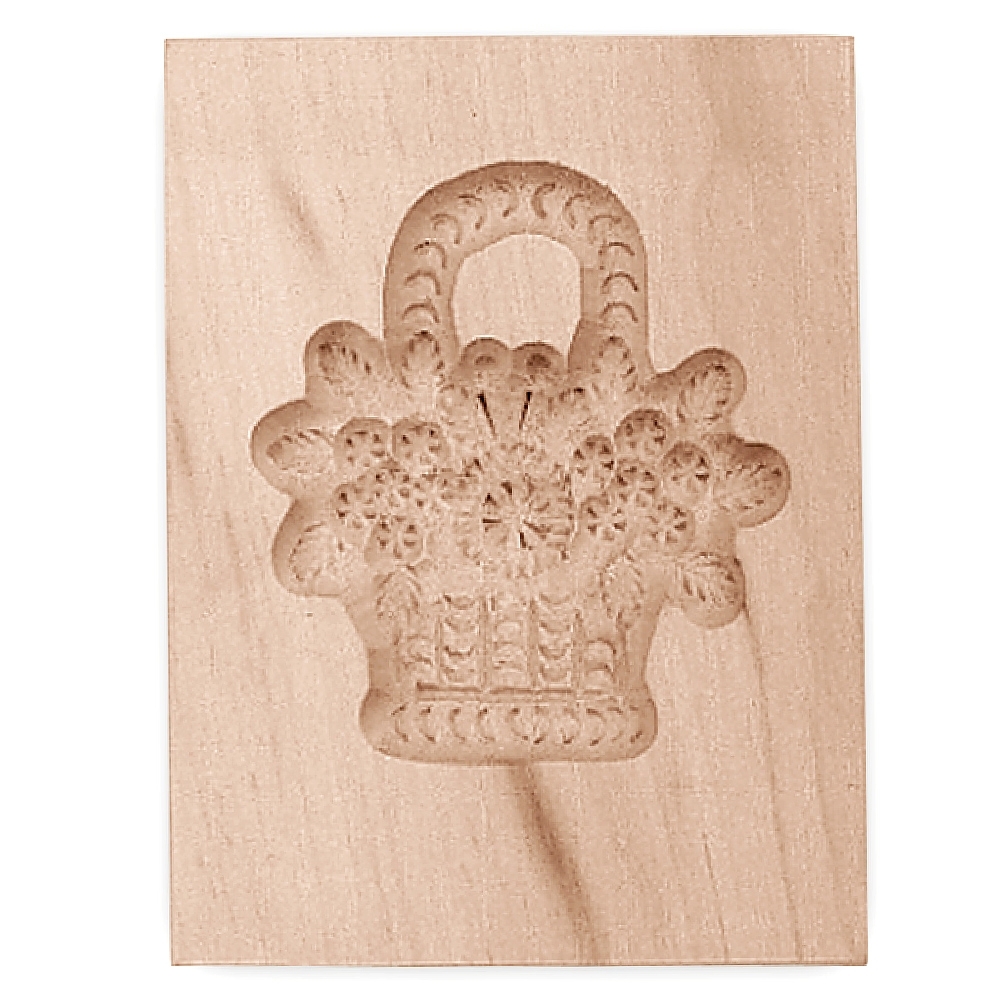 Städter - Wooden mould Flower basket 5,5 x 8 cm