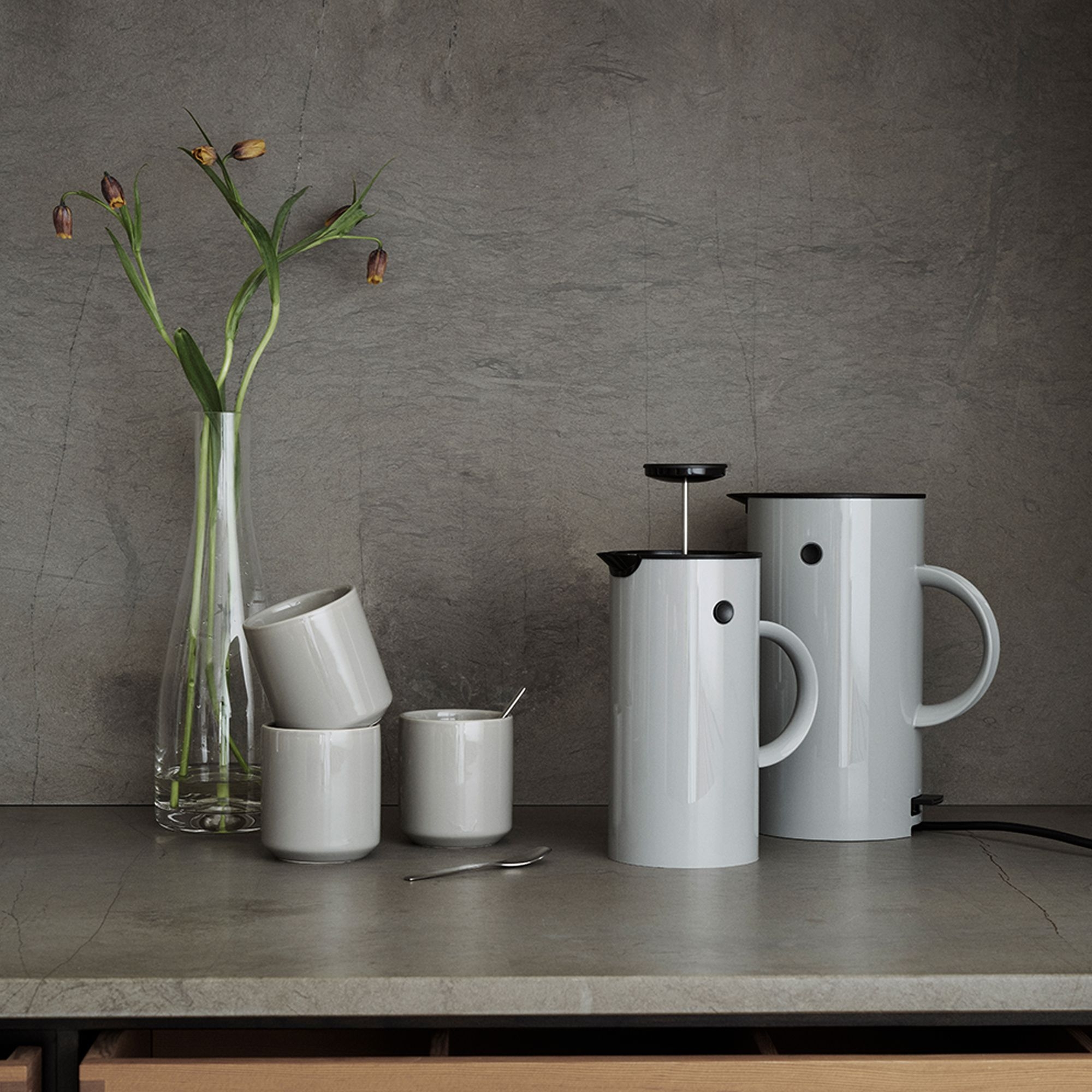 Stelton - EM77 Wasserkocher 1,5 L - grau