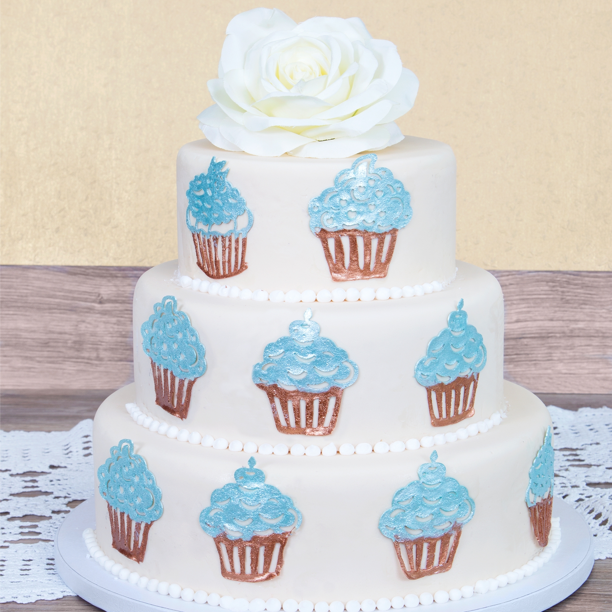 Städter - Dekormatte Cupcake - 39,5 x 7,5 cm - Silikon Städter - Dekormatte Cupcake - 39,5 x 7,5 cm - Silikon