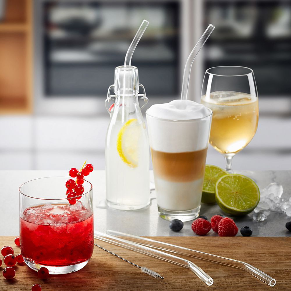 Gefu - Glass drinking straws FUTURE 23 cm transparent 25 pieces