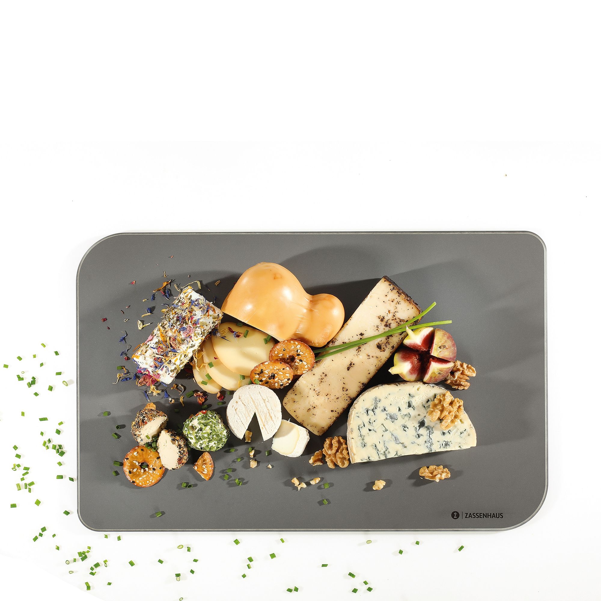 Grey Zassenhaus COMFORT XPLUS cutting board 42 x 27.5 cm
