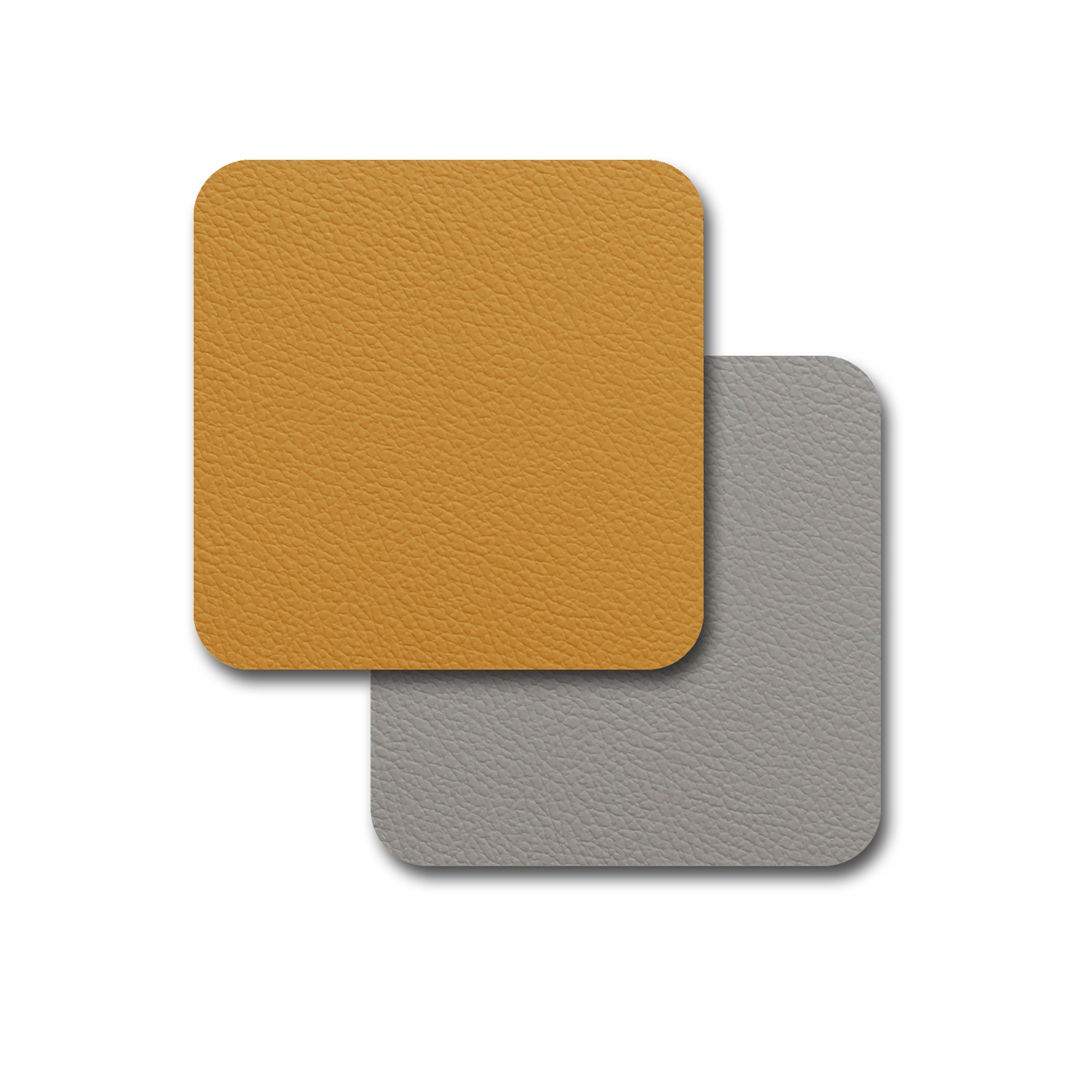 Freeform - FLEXIMATS - Tischset - 4er-Set - 10 x 10 cm - Senf/Grau