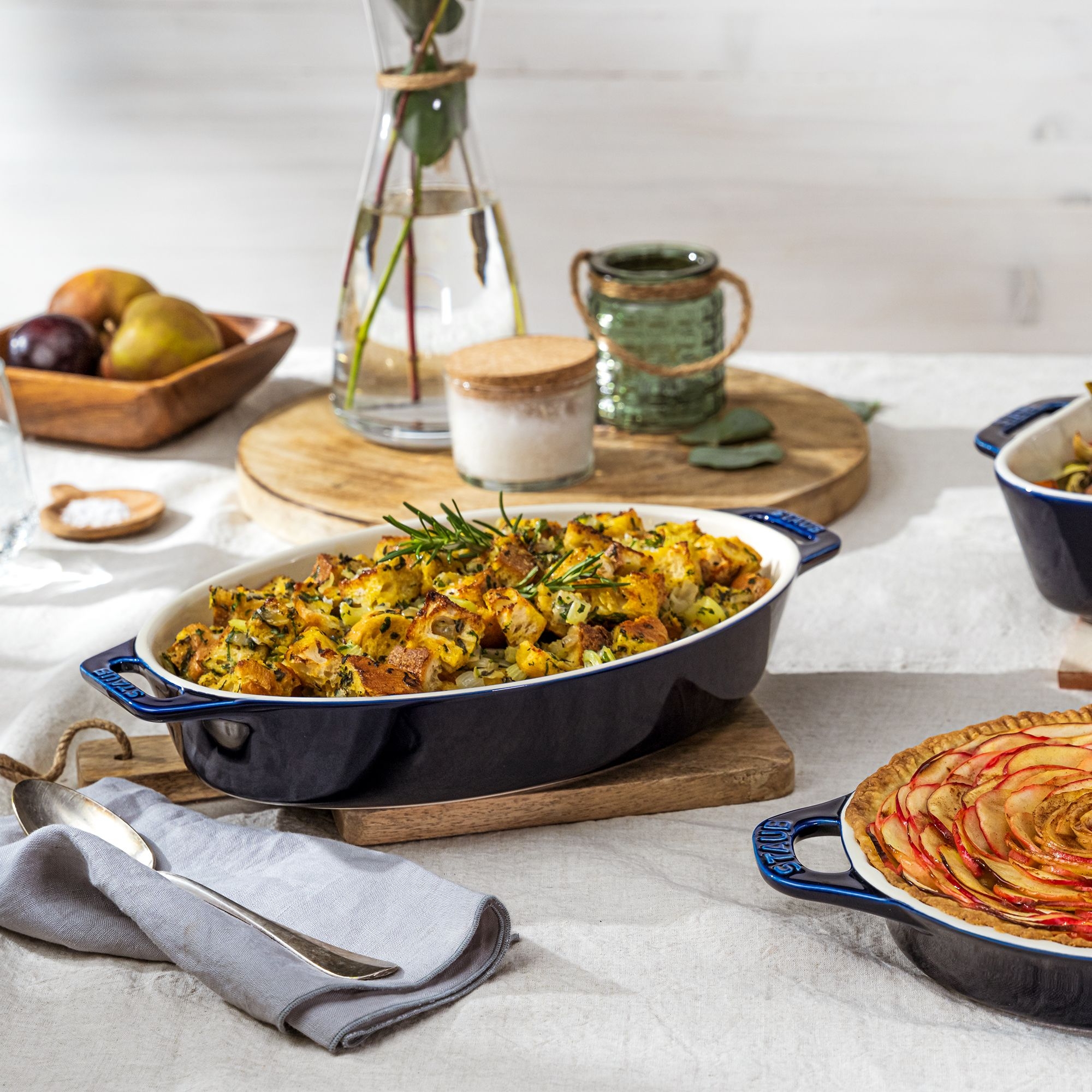 STAUB - Ceramic Baking Dish | Oval | 37 cm | dark blue